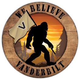 Fan Creations - Vanderbilt Commodores 12'' We Believe Bigfoot Circle Sign - Multicolor