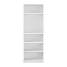CorLiving - Teo Collection 5-Tier Floor-Standing Bookcase - White