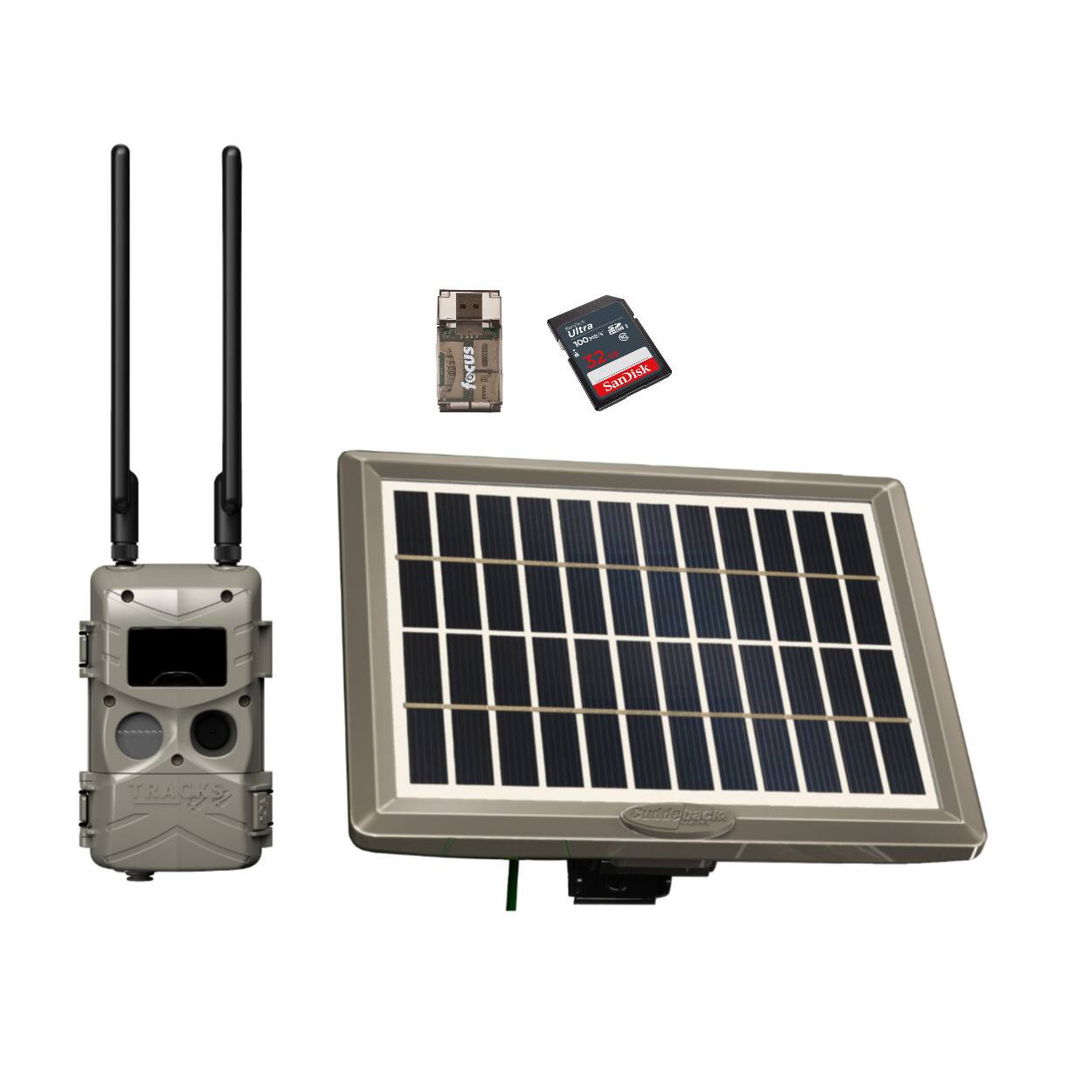 Bundle - Cuddeback - Tracks Black Flash Standalone Cell Camera with Solar Power Bank