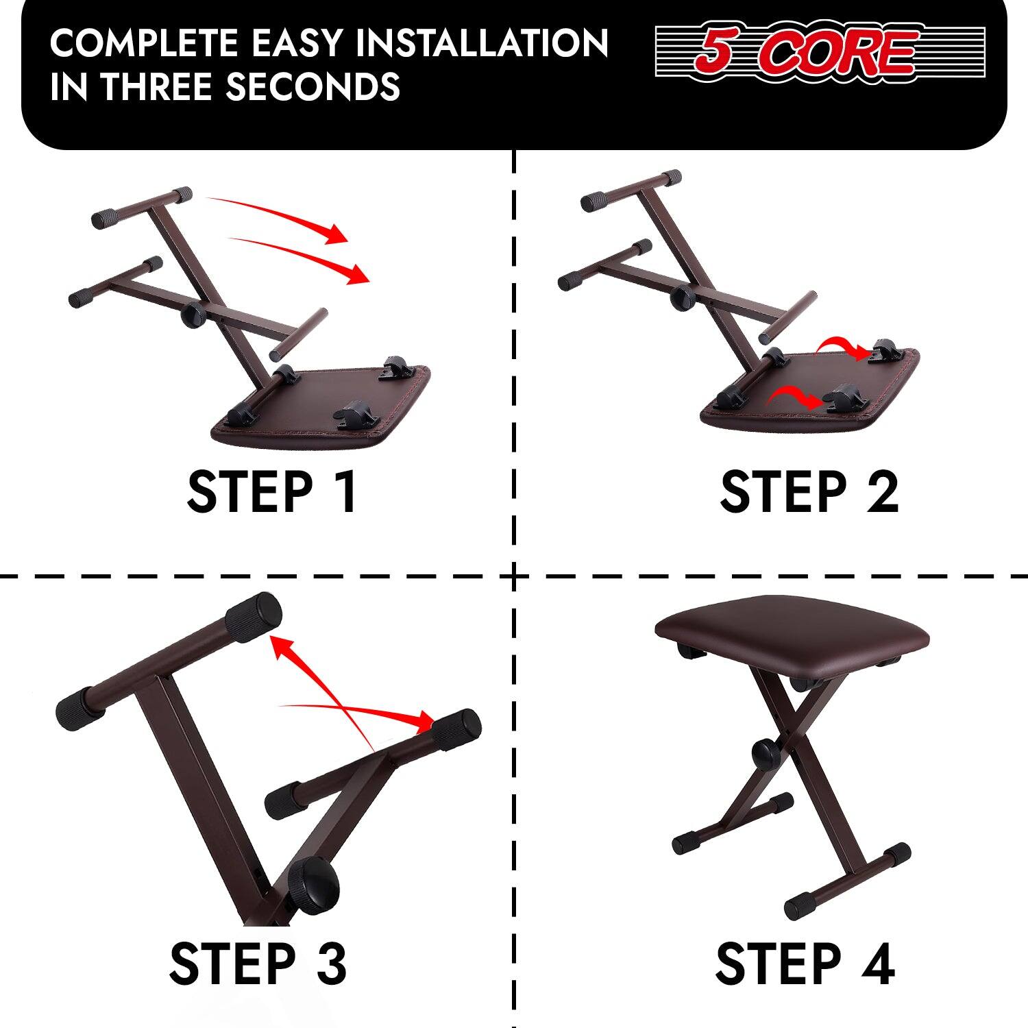 COMPLETE EASY INSTALLATION IN THREE SECONDS
5 CORE
STEP 1
STEP 2
STEP 3
STEP 4