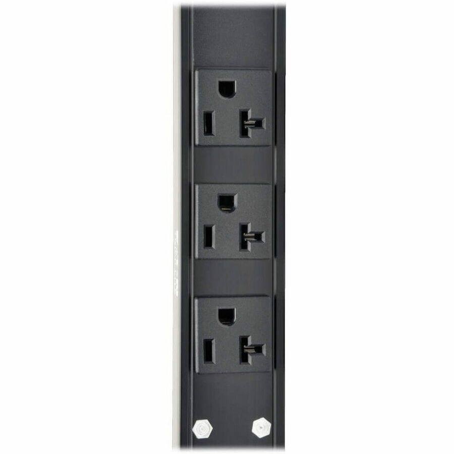 Alt View 5. Tripp Lite - Tripp Lite by Eaton PDU 2kW 100-127V Single-Phase Basic PDU - 36 NEMA 5-15/20R Outlets L5-20P Input (5-20P Adapter) 15 - Black.