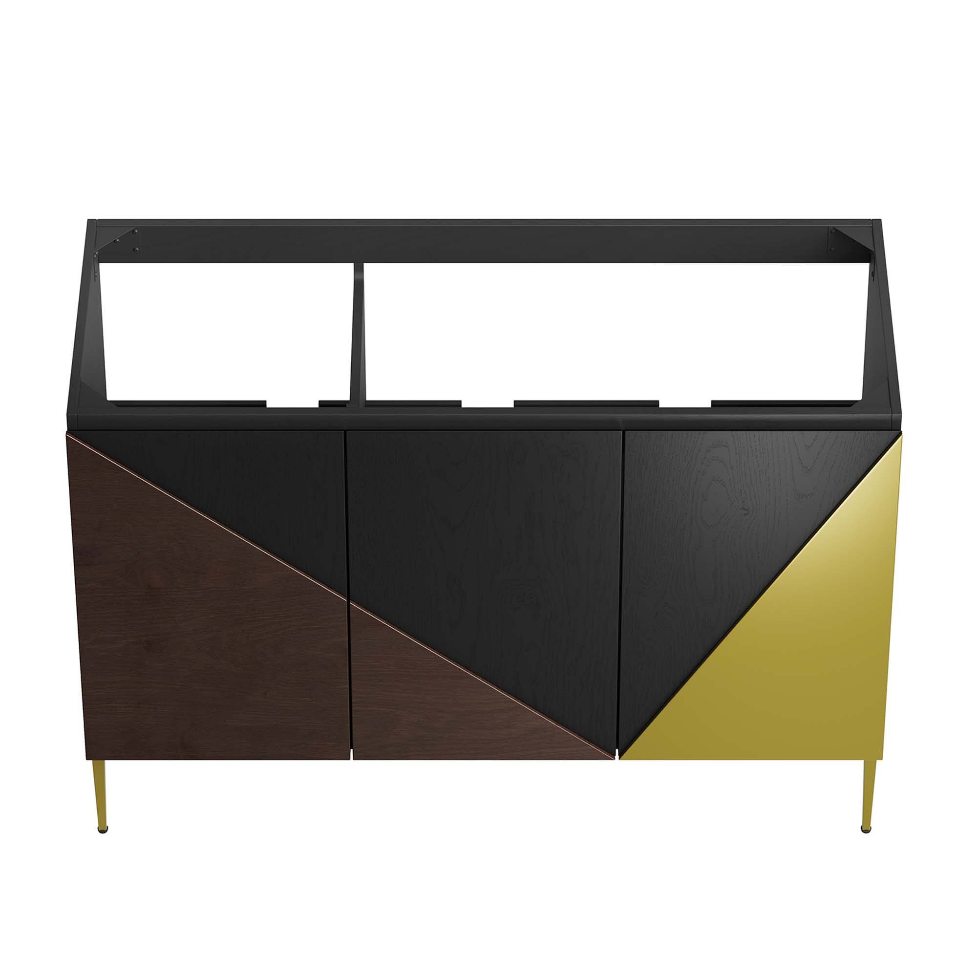 Alt View 4. Modway - Alchemist Bathroom Cabinet Basin Not Included by Modway - Black Gold.