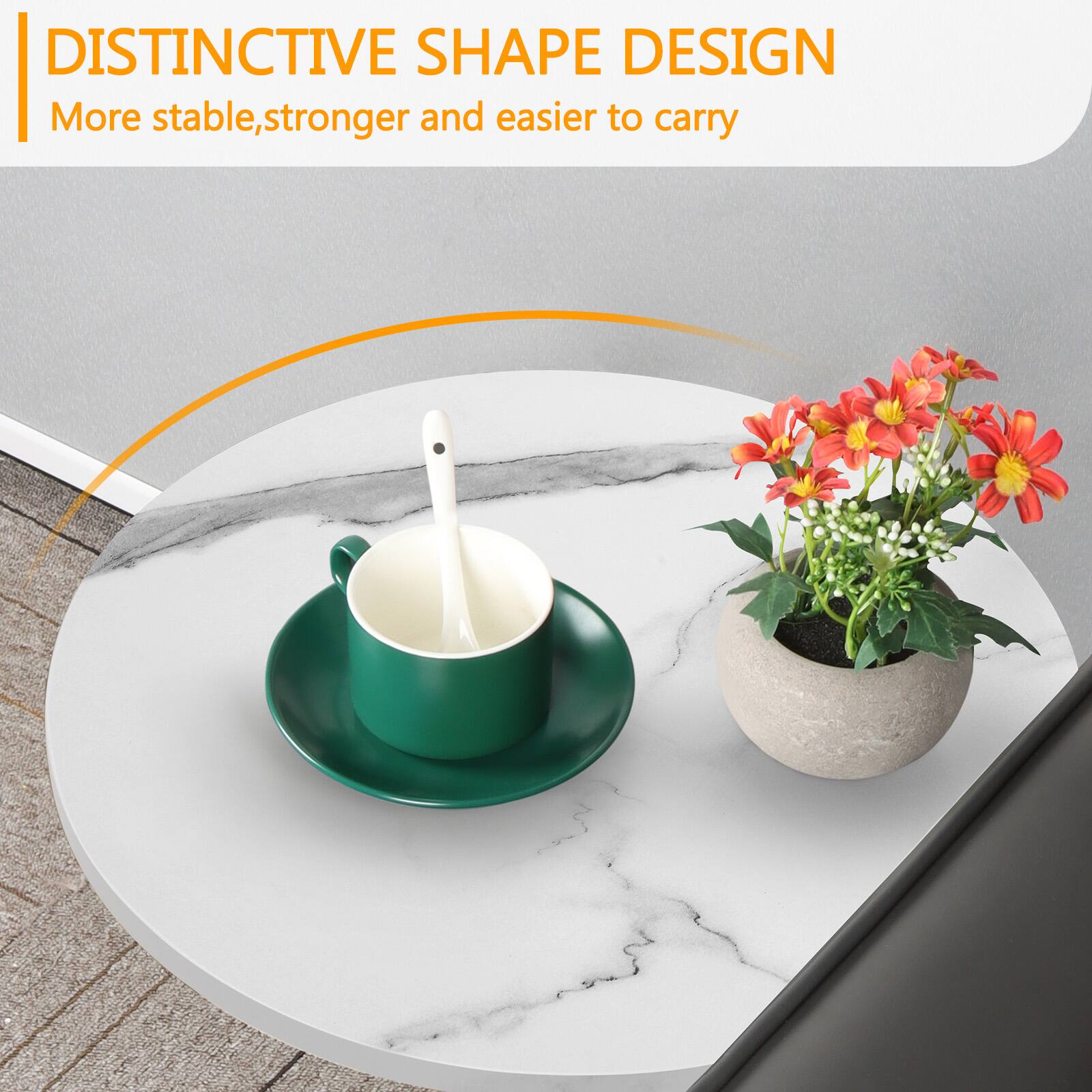 DISTINCTIVE SHAPE DESIGN  
More stable, stronger and easier to carry