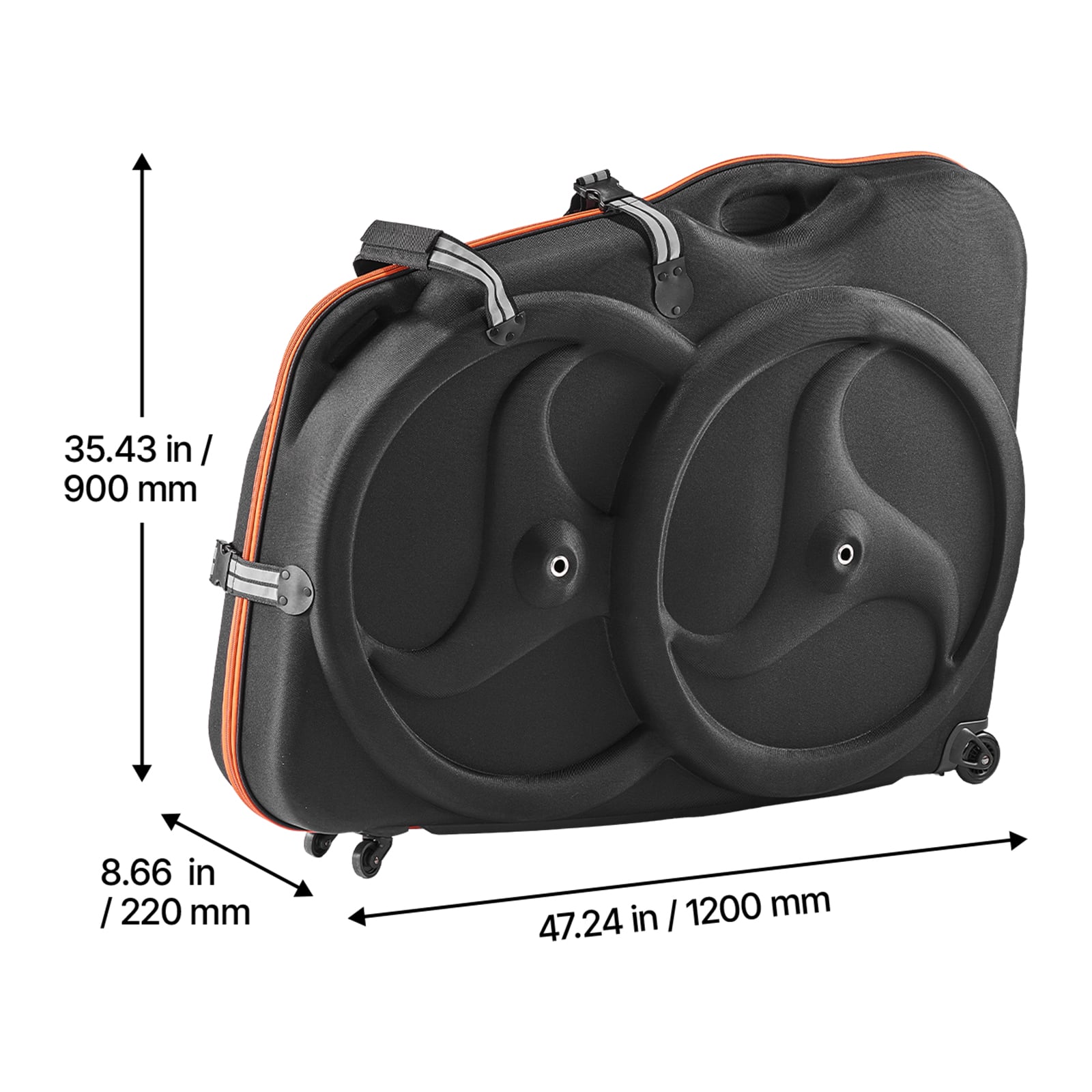 VEVOR Bike Travel Case, Bicycle Travel Bag with EVA Hard Shell
