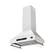 Angle. Forno Appliances - Venezia 30" Wall-Mounted Range Hood with Touch Controls and Baffle Filters - White.