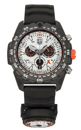 Luminox - Bear Grylls Survival Master Rubber Strap Dial Quartz Diver's XB.3748 300M Men's Watch - Silver