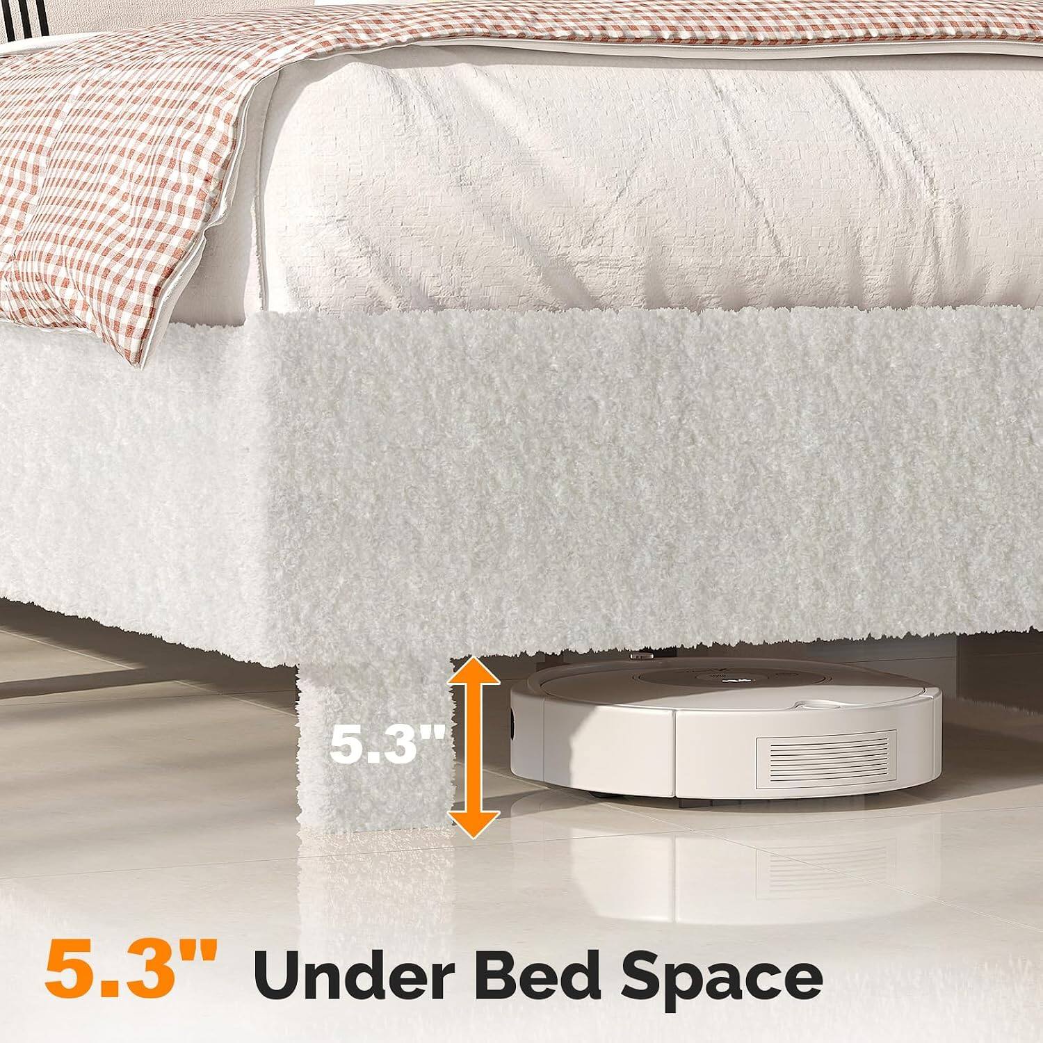 5.3" Under Bed Space