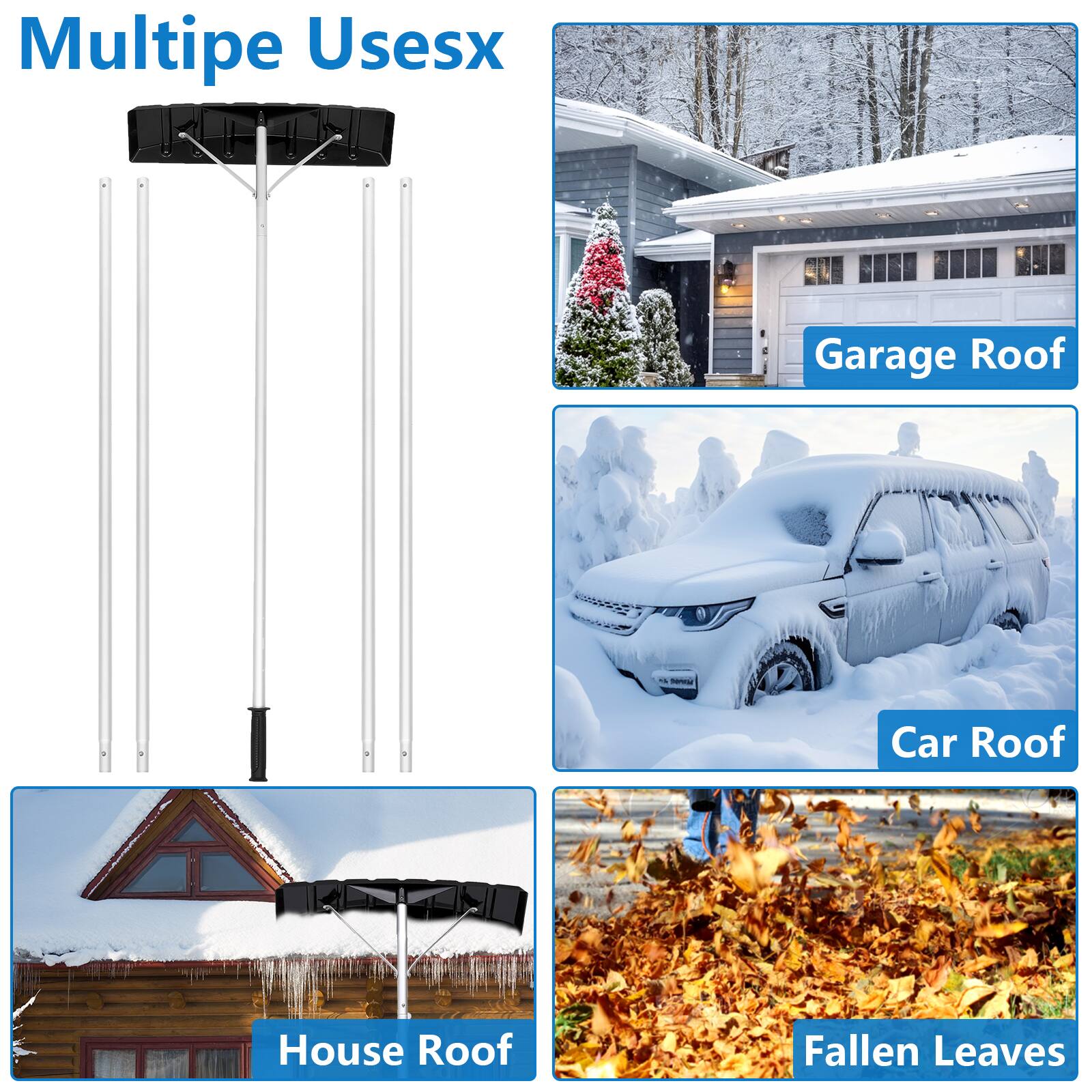 Multiple Uses: Garage Roof, Car Roof, House Roof, Fallen Leaves.