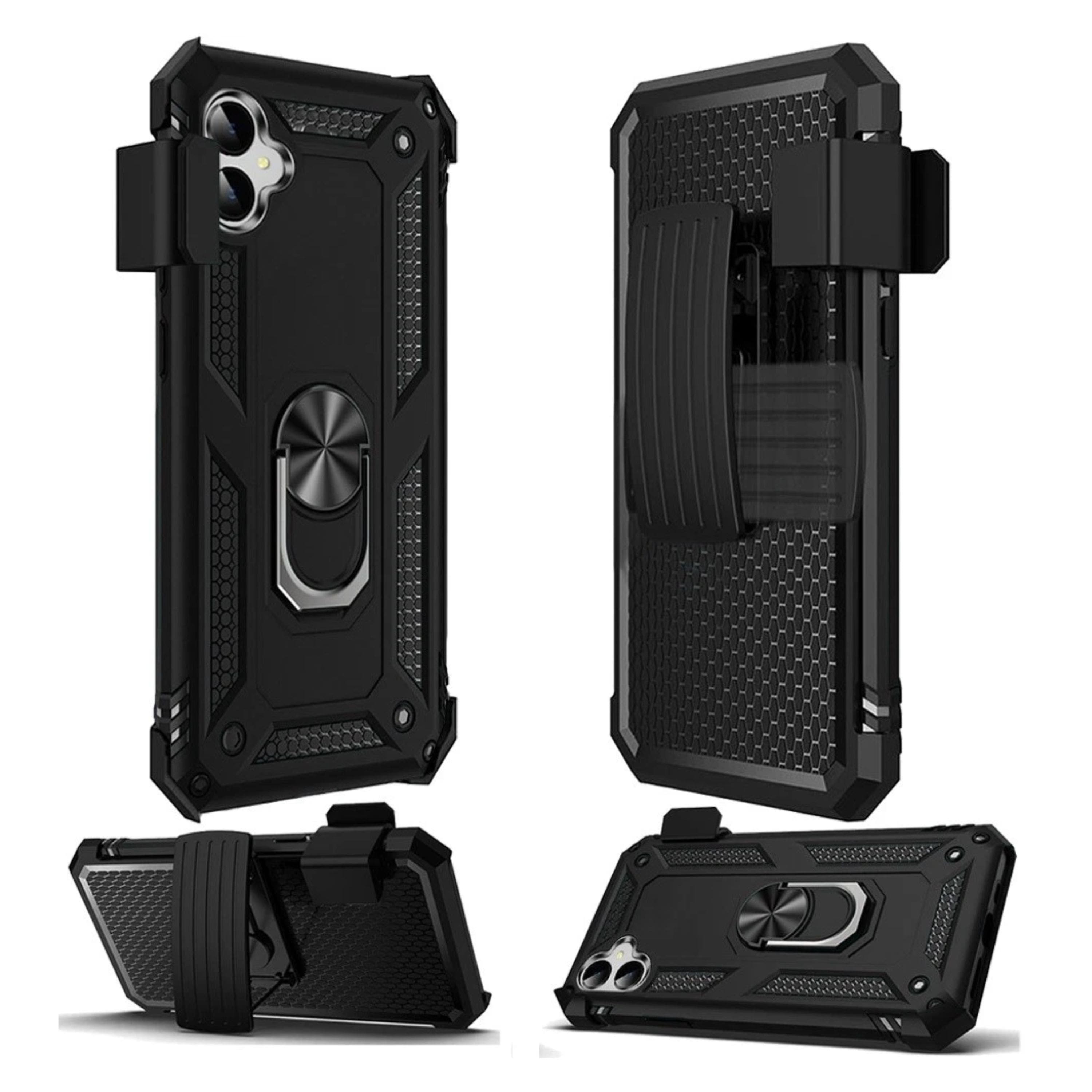 Kitcheniva - Magnetic Ring Stand Holster Clip Phone Cover For Samsung Galaxy A06 - Black price history on PriceWatchPro