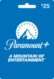 $25 Paramount Plus Gift Card CBSi Paramount Plus 25 - Best Buy