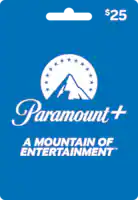 Paramount+ - $25 Gift Card - Front_Zoom