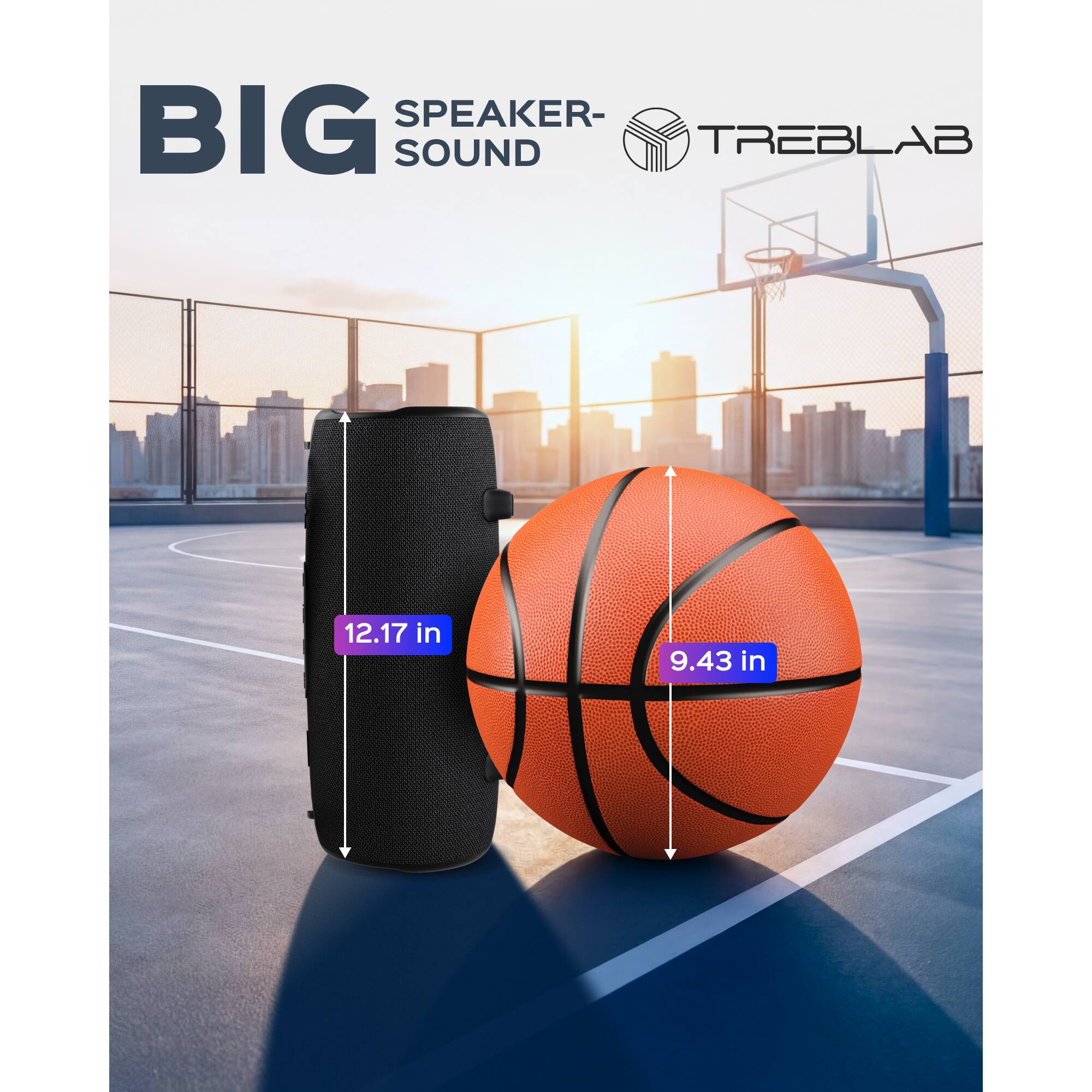 SPEAKER- BIG SOUND TREBLAB  
12.17 in  
9.43 in