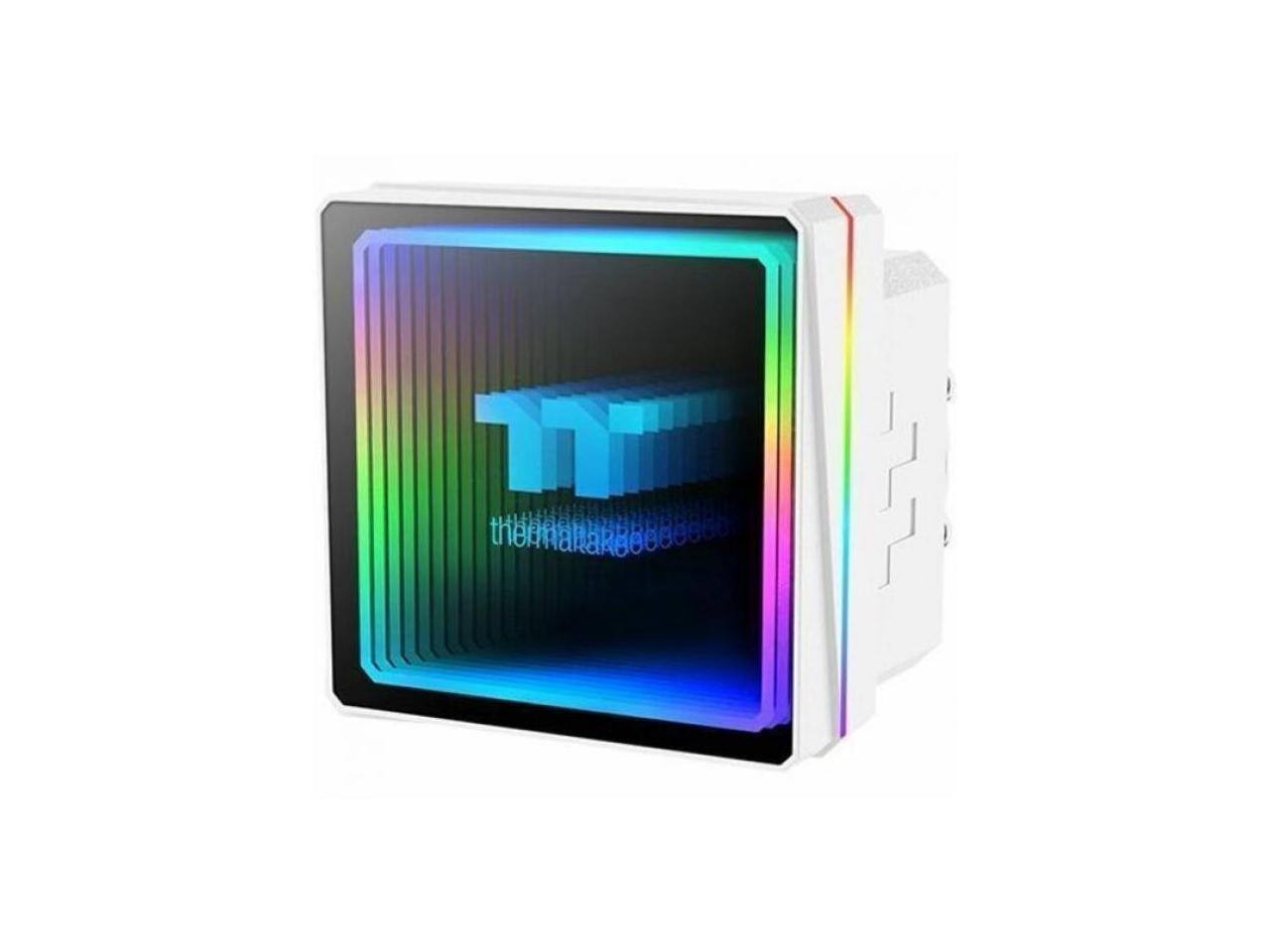 Alt View 3. Thermaltake - Thermaltake TH360 V3 ARGB CPU Cooler, 360mm Radiator, ARGB Fan, Rotatable Pump, Snow CL-W468-PL12SW-A - Snow.