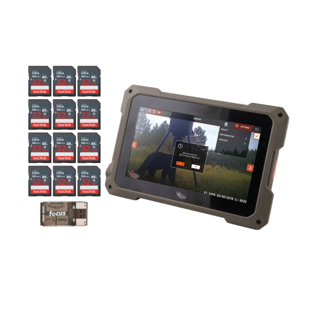 Wildgame Innovations - Wildgame Innovation 7-Inch Touchscreen Trail Tablet with Memory Card (12) Bundle