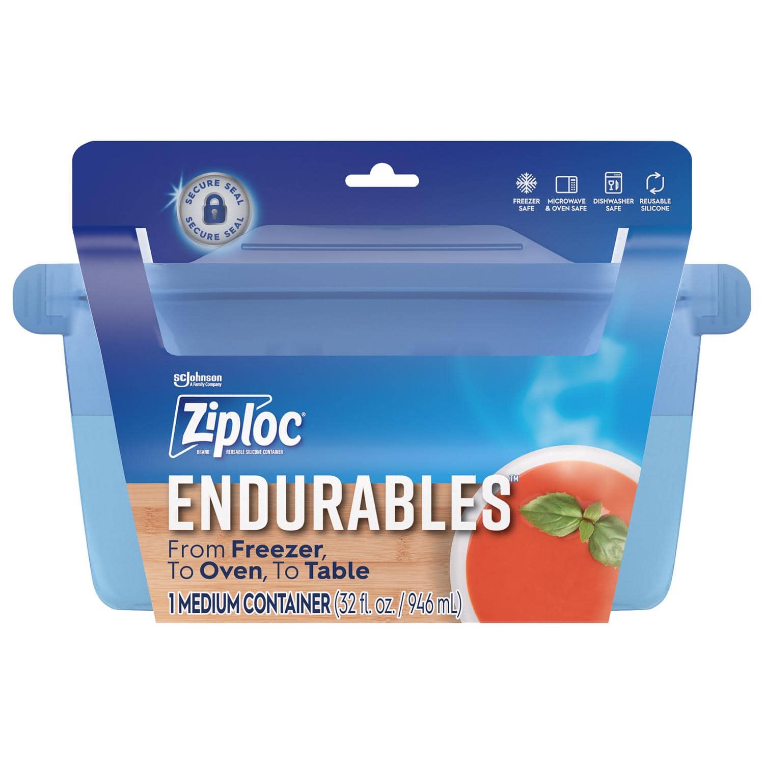 Ziploc - Endurables 32 oz Blue Food Storage Container 1 pk