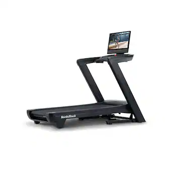Front. NordicTrack - NordicTrack Commercial 2450 Treadmill with 24" Pivoting Touchscreen - Black.