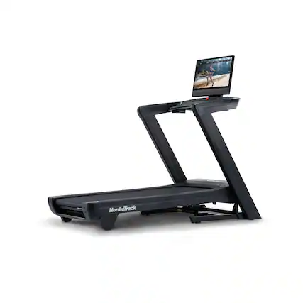 Front. NordicTrack - NordicTrack Commercial 2450 Treadmill with 24" Pivoting Touchscreen - Black.