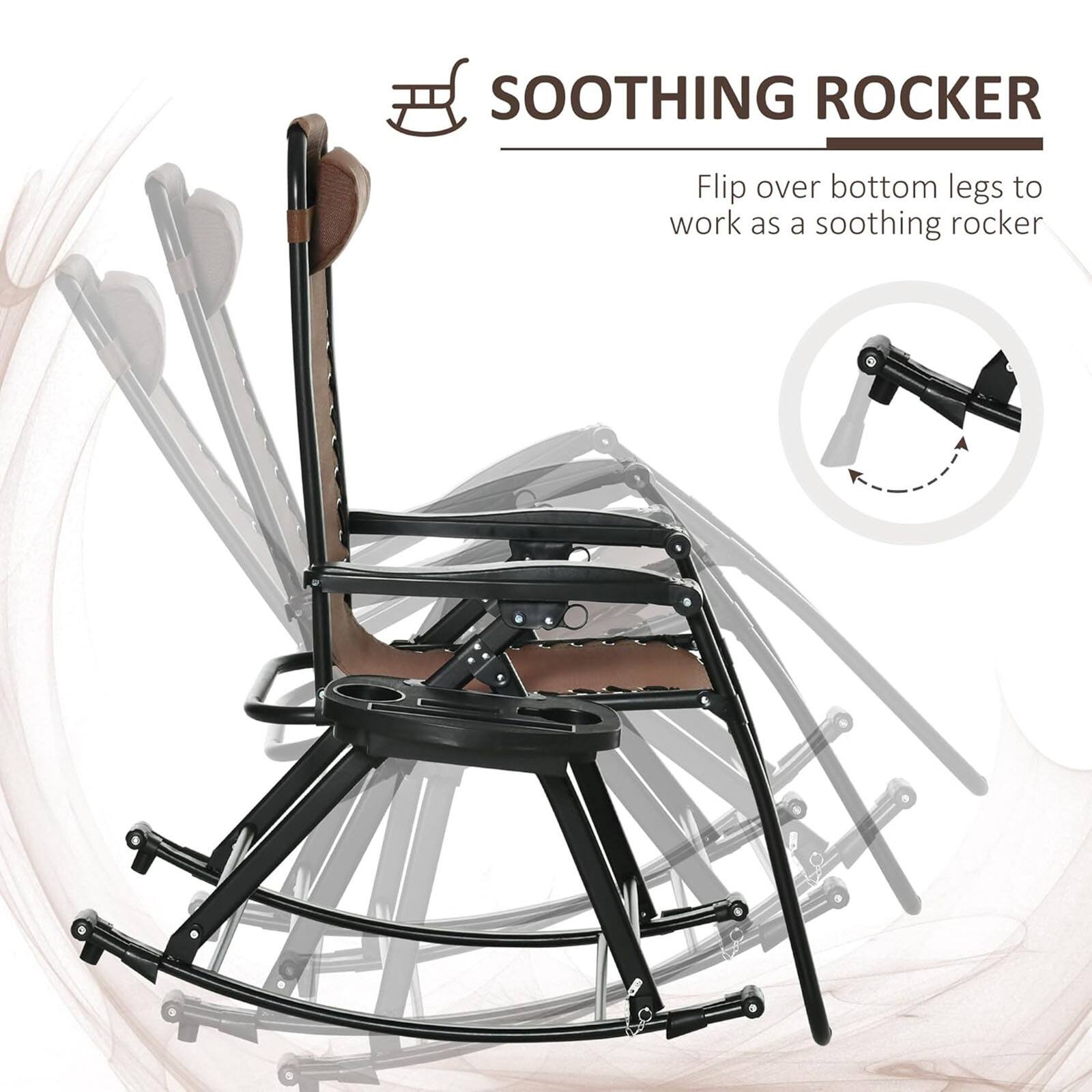SOOTHING ROCKER  
Flip over bottom legs to work as a soothing rocker
