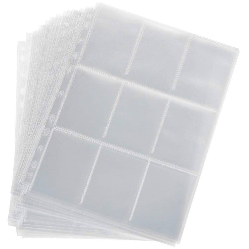 Left. Biogenik - 9 - Pocket Trading Card Binder Sleeves (50 Pack).