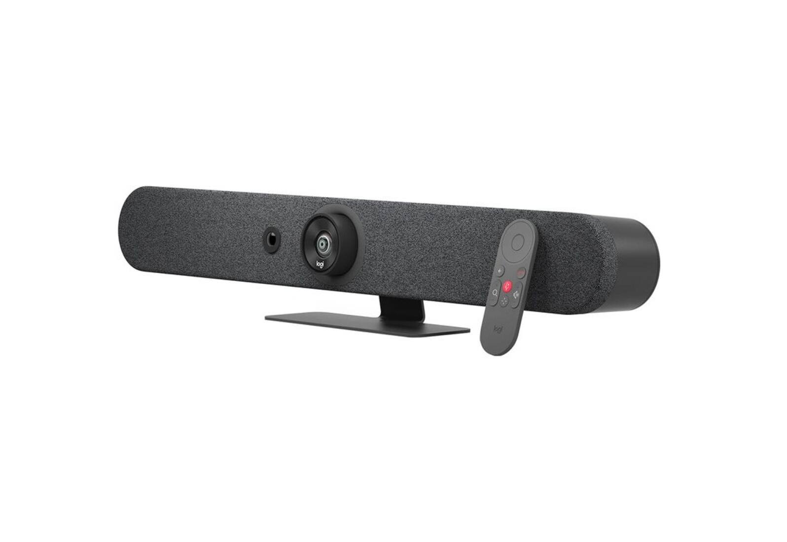 Left. Logitech - Logitech Rally Bar Mini All-in-one video Bar for Small to Medium Rooms - Graphite.