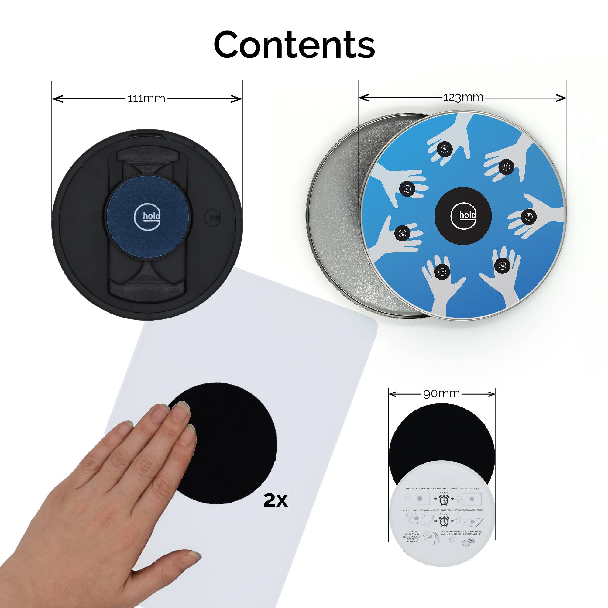 Contents

- 111mm
- 123mm
- hold
- 90mm
- 2x