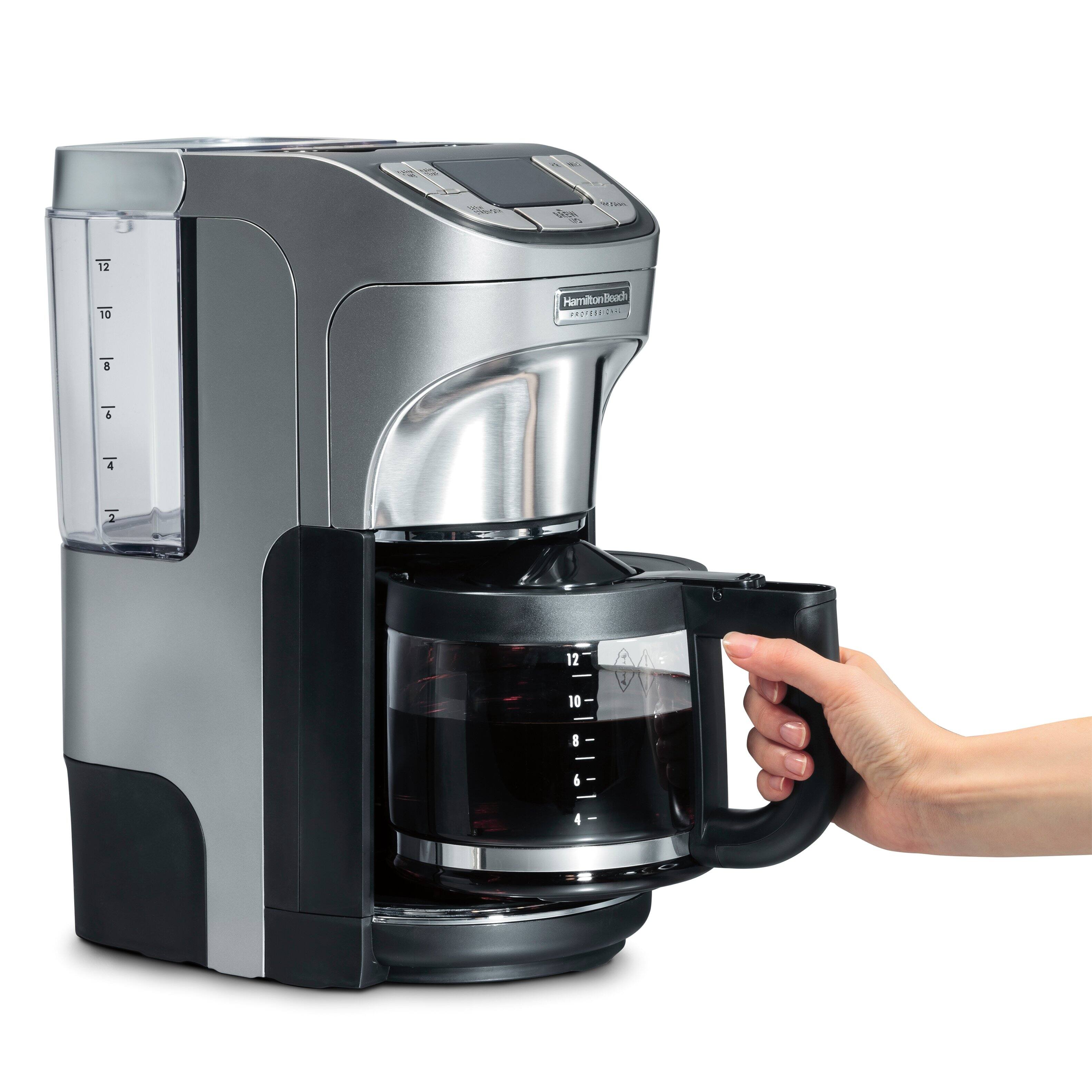 Alt View 18. Hamilton Beach - Professional Programmable Coffee Maker - SILVER.