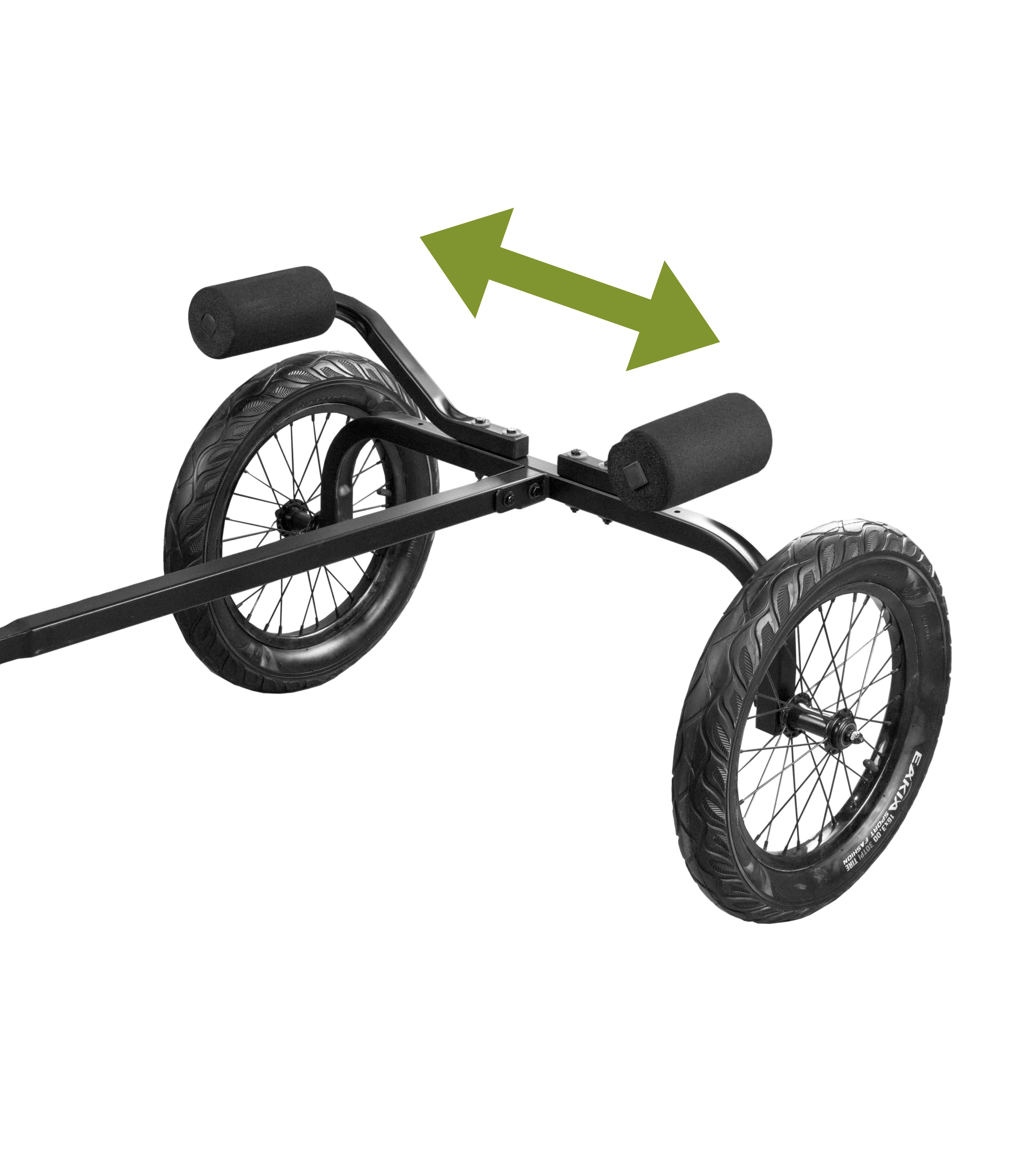 Back. Rambo Bikes - Rambo Heavy-Duty Adjustable Canoe & Kayak Cart - Black.
