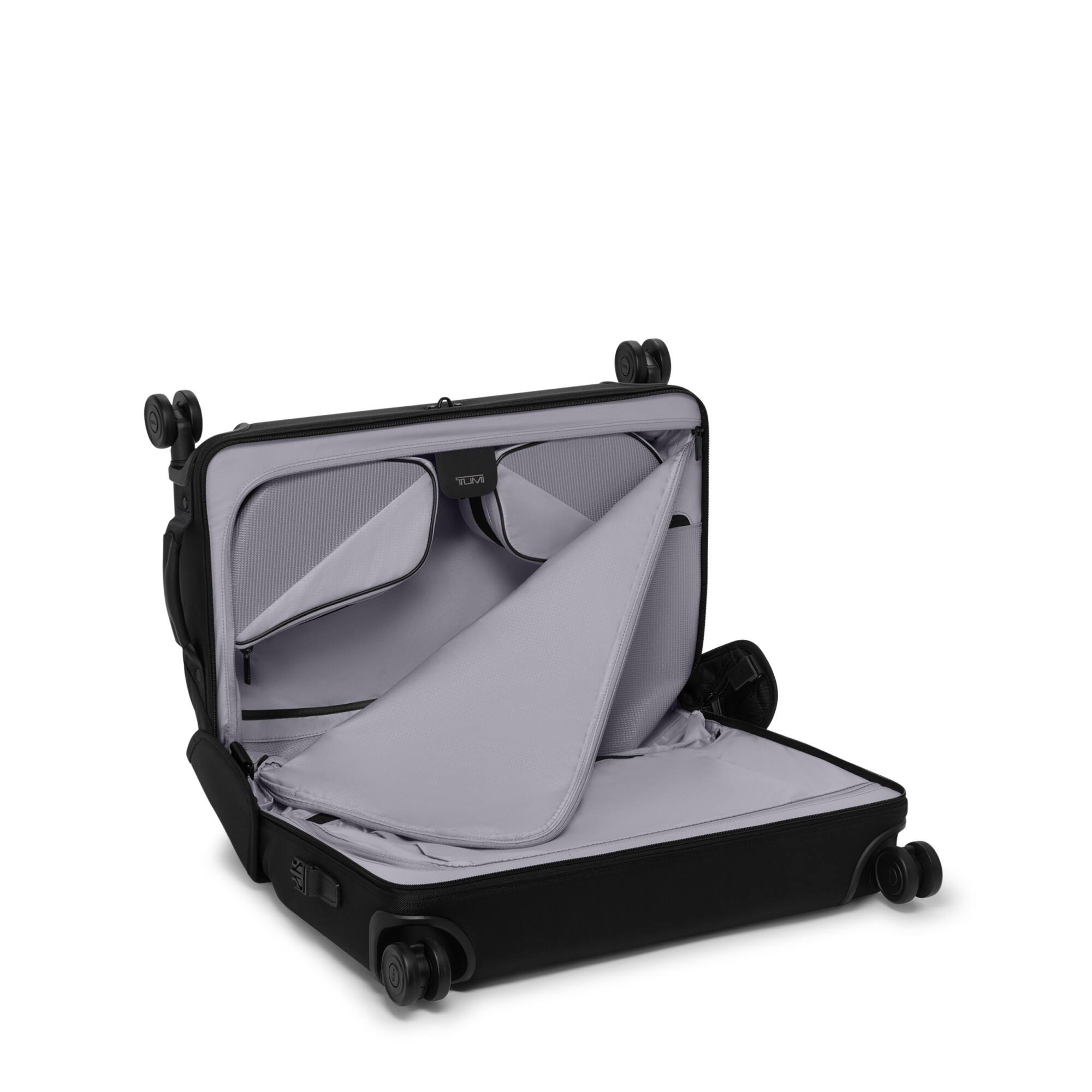 Angle. TUMI - Alpha Garment Carry-On Spinner Bag - Black.