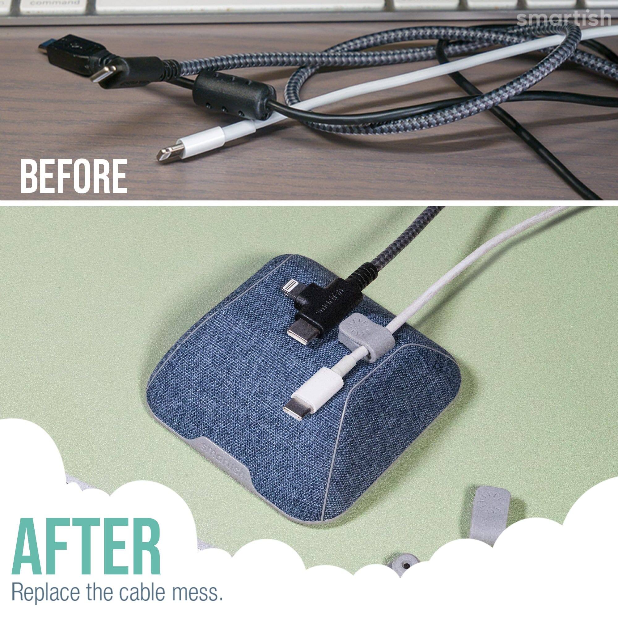 **BEFORE**

**AFTER**

Replace the cable mess.