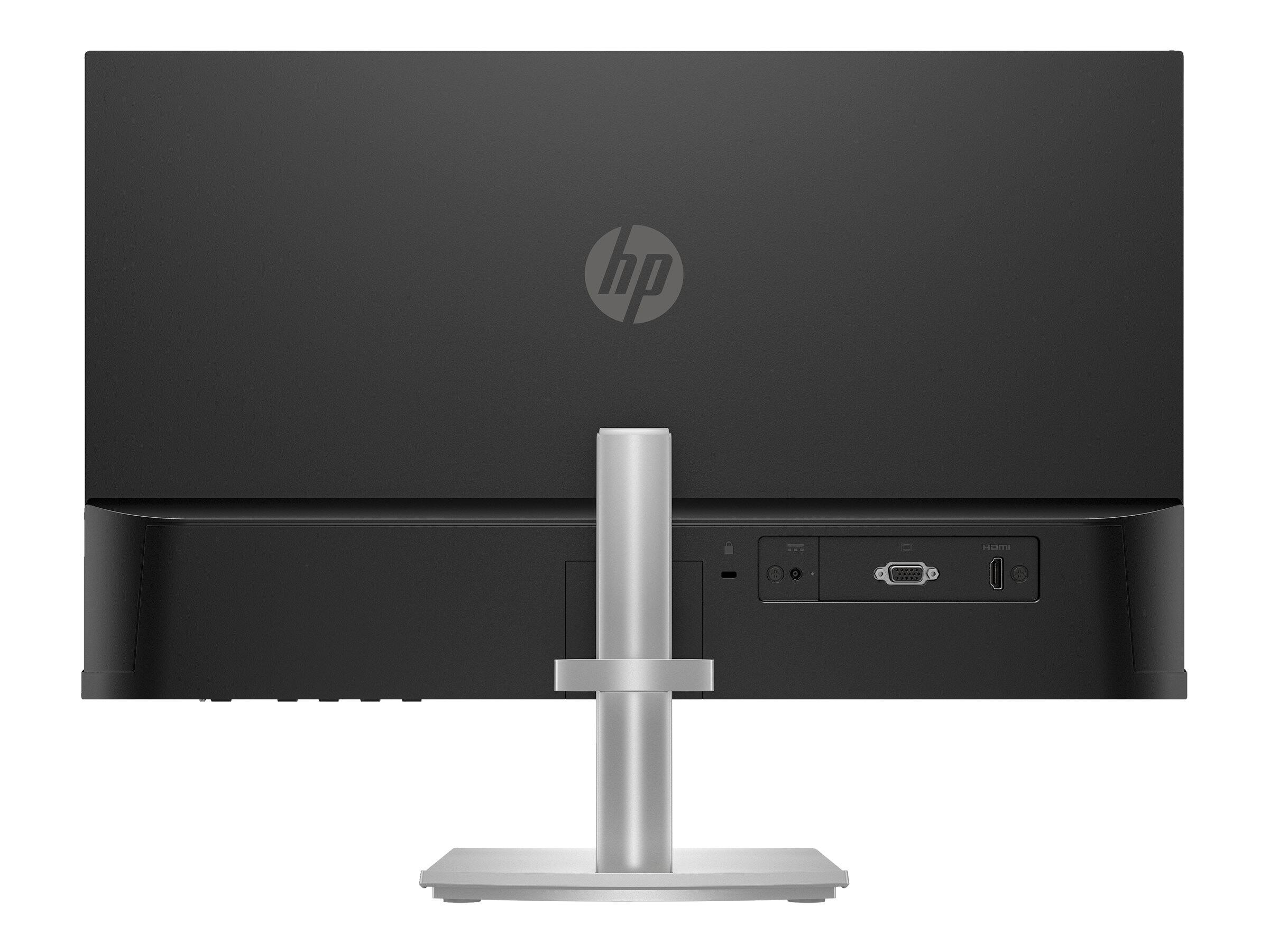 Alt View 3. HP - Series 5 524sh 23.8" FHD IPS Monitor 5ms 300 nits Anti-glare Eye Ease Height Adjustment - Black / Silver.