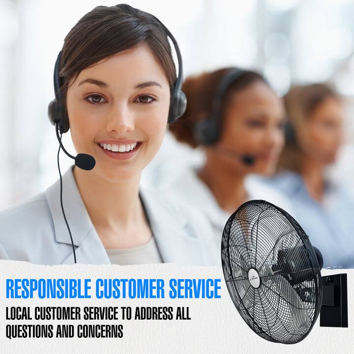RESPONSIBLE CUSTOMER SERVICE  
LOCAL CUSTOMER SERVICE TO ADDRESS ALL QUESTIONS AND CONCERNS