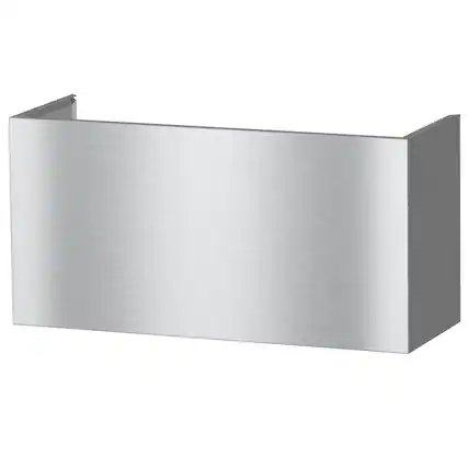Front. Miele - Miele DRDC 3618 Range Hood Duct Cover for model DAR 1230 Range Hood - Brushed Stainless Steel.