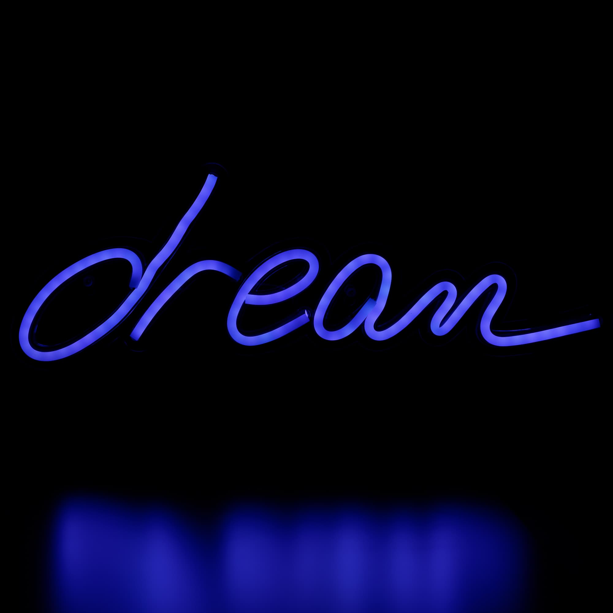 Northlight - LED Dream Neon Lighted Wall Sign - 17" - Blue
