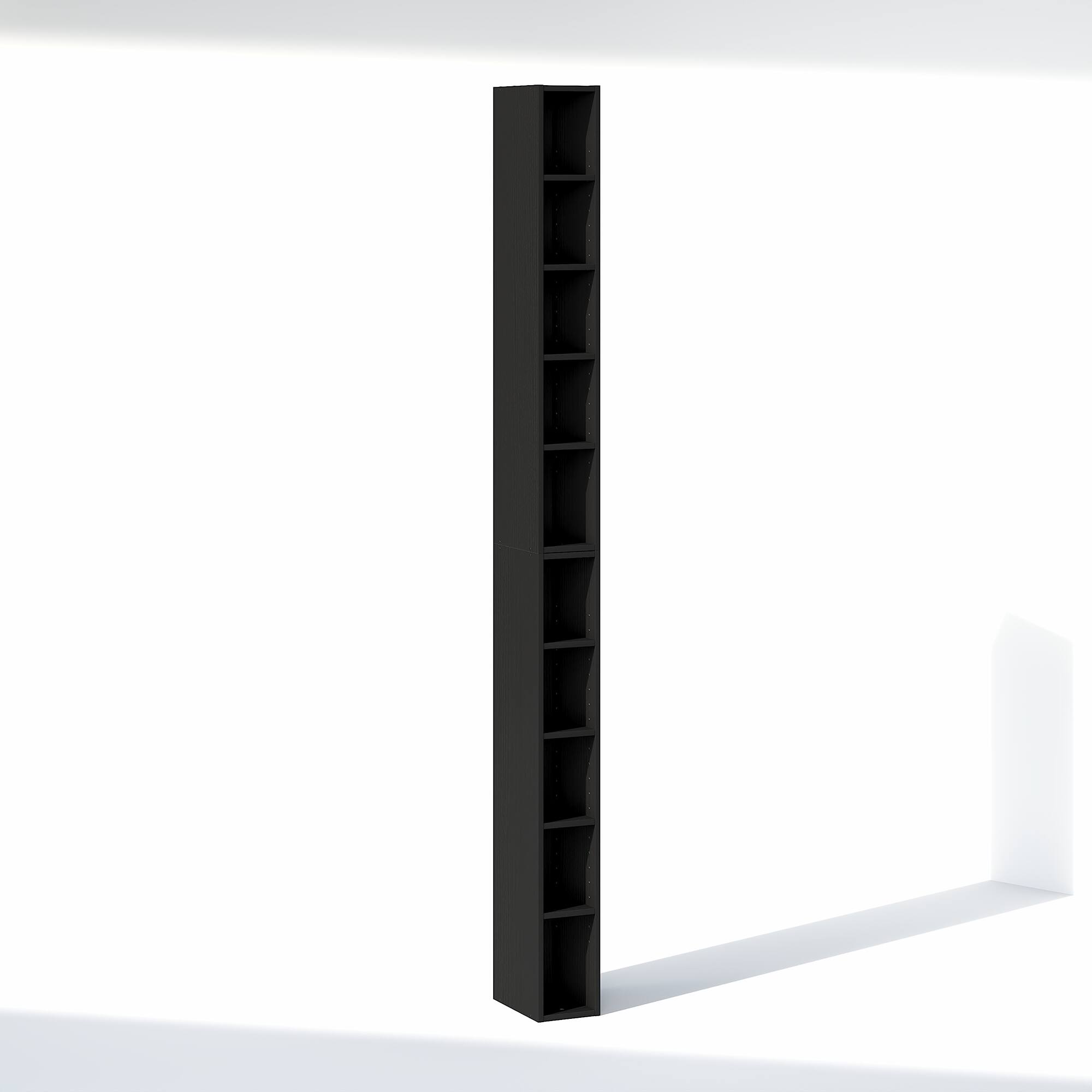 Alt View 5. Furinno - FULDA Closet Organizers and Storage, Adjustable Storage Organizer, Stackable Closet Storage, 6-In, for Closet, Bedroom - Blackwood.