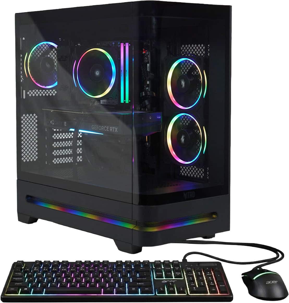 Acer - Nitro 65 Gaming Desktop - AMD Ryzen 7 8700F 2024 - NVIDIA GeForce RTX 5060 - 16GB DDR5 Memory – 1TB Storage - Black price history on PriceWatchPro