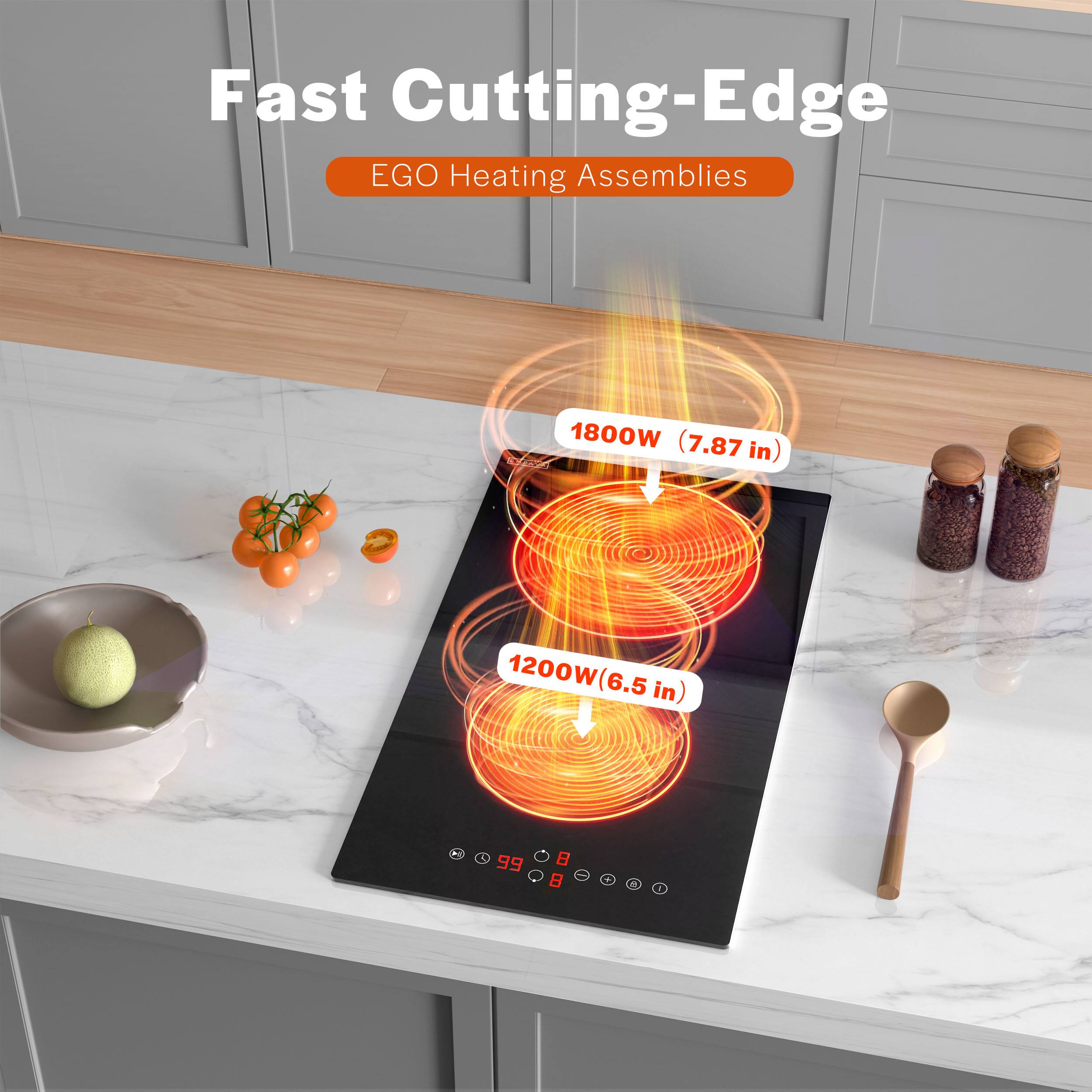 Fast Cutting-Edge EGO Heating Assemblies 1800W (7.87 in) 1200W (6.5 in) 1200W (6.5 in) 5 99 I : :