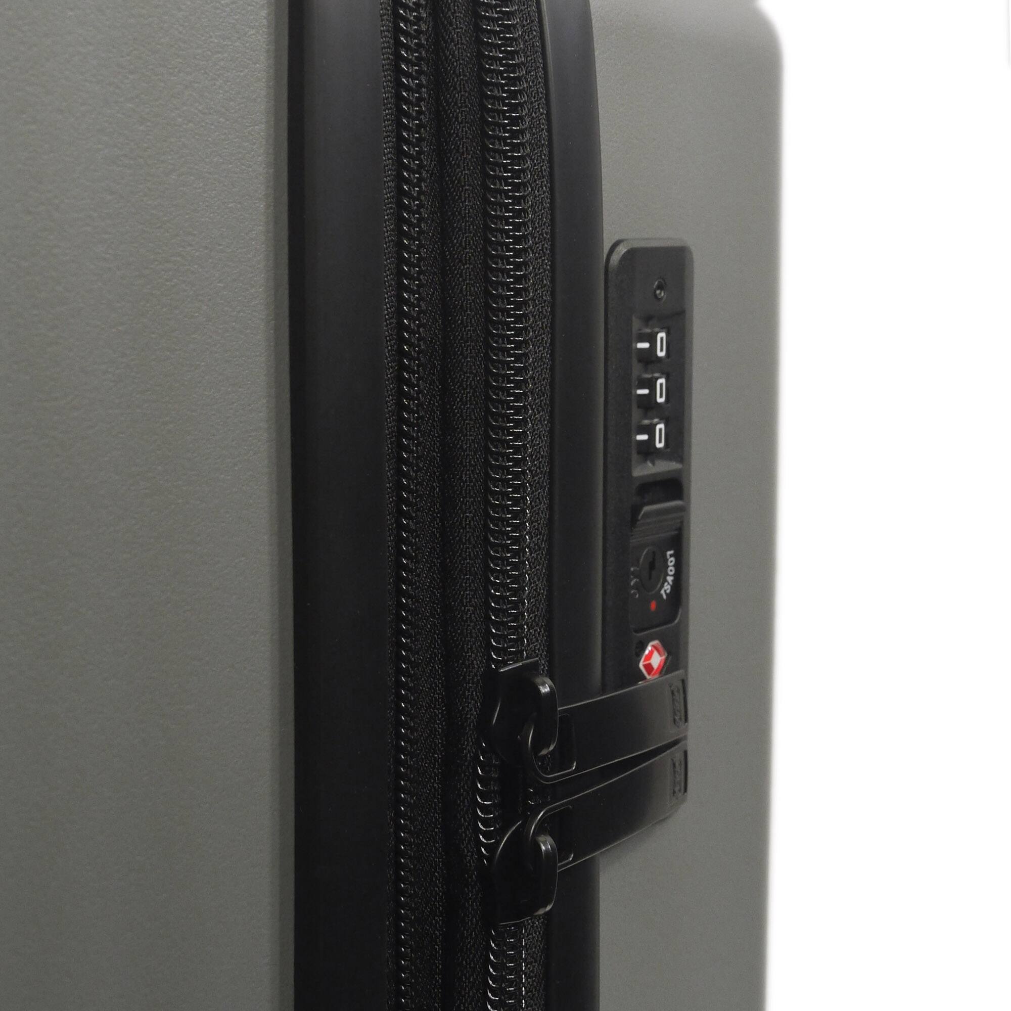 Alt View 2. LEGO - Signature Brick 2x3 Trolley Expandable 21.5 inch carry-on luggage - GREY.