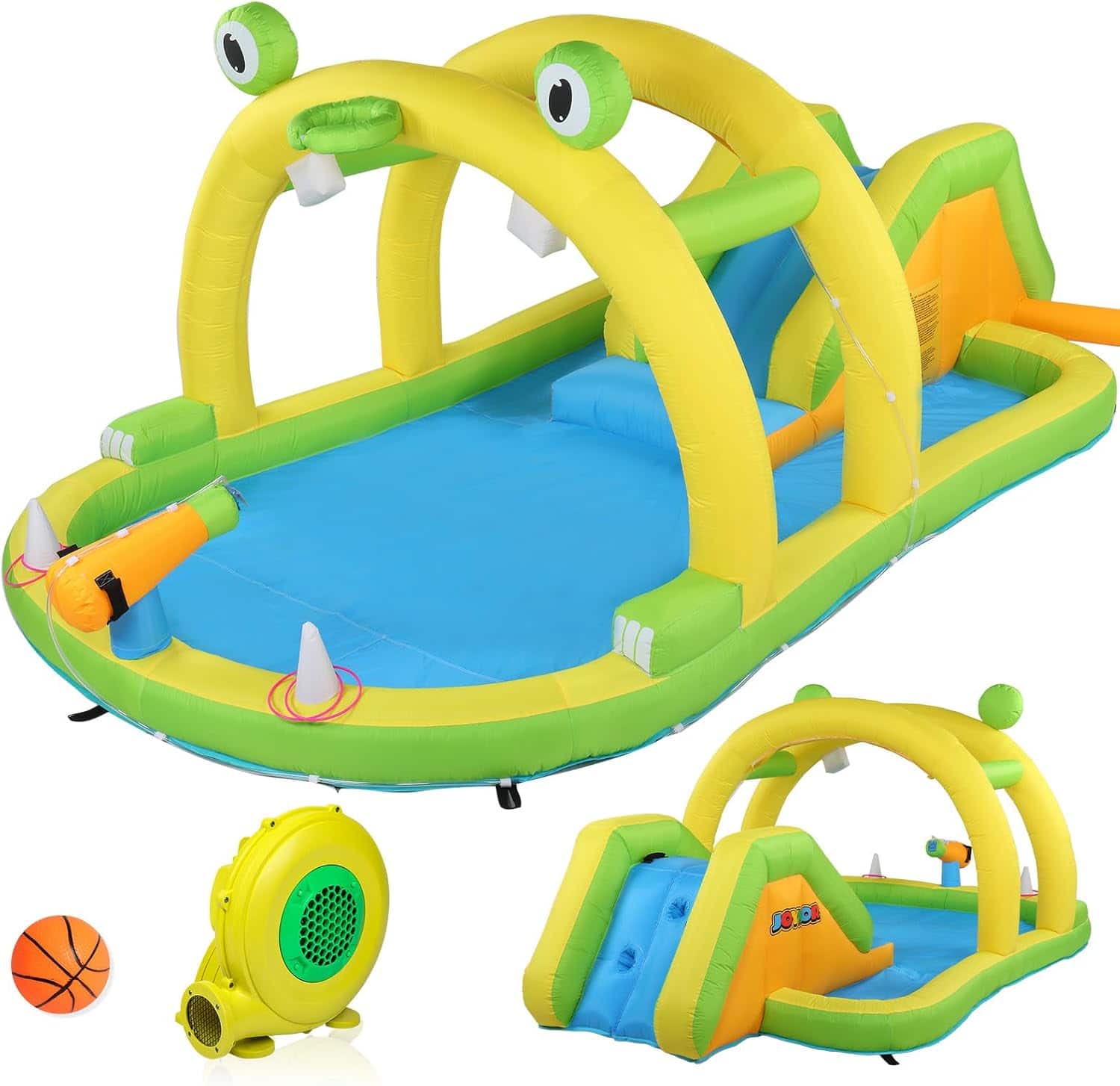 Winado - Inflatable Water Park with Blower, Climbing Wall, Water Gun & Splash Pool – Kids Backyard Water Slide for Summer Outdoor price history on PriceWatchPro