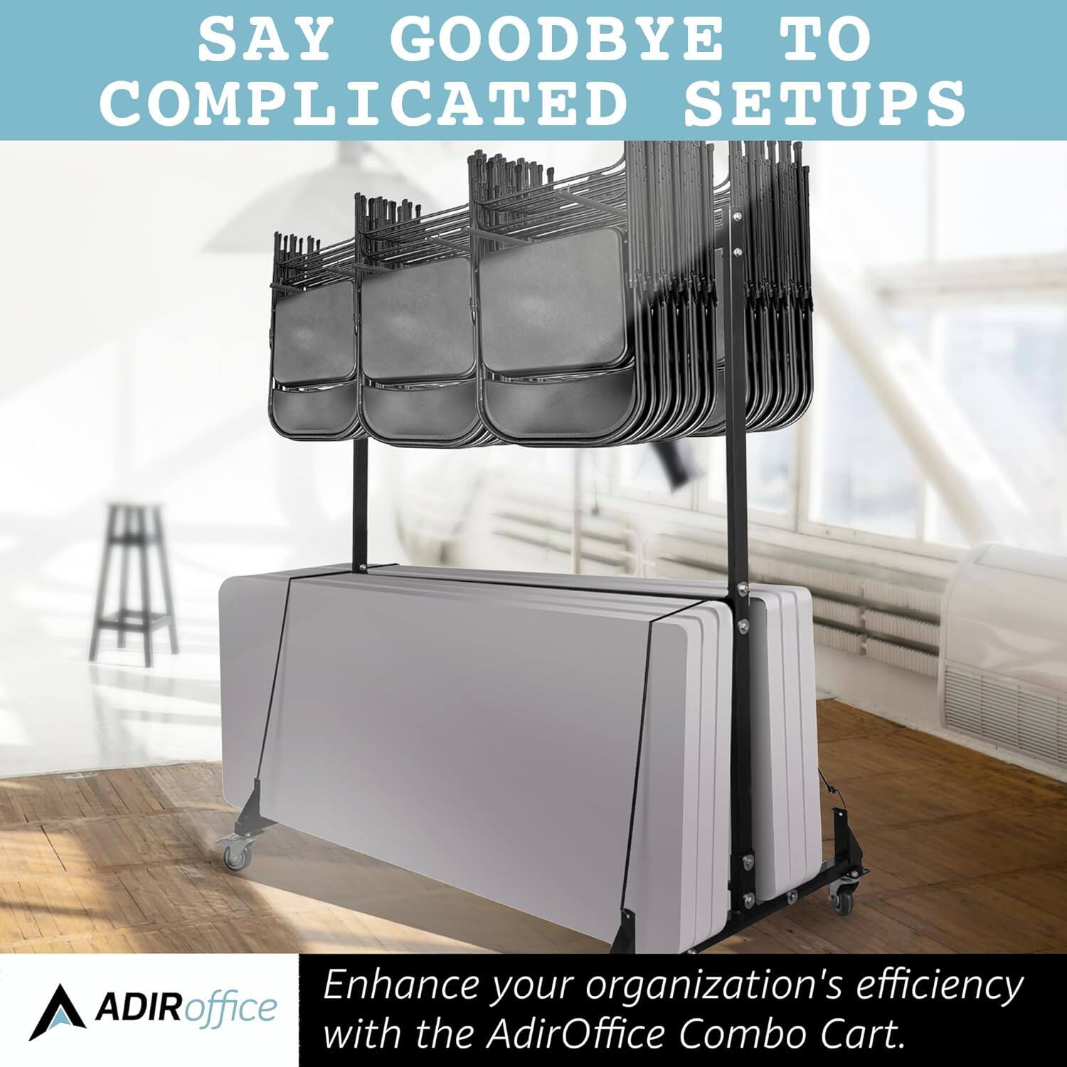 SAY GOODBYE TO COMPLICATED SETUPS
Enhance your organization's efficiency with the AdirOffice Combo Cart.