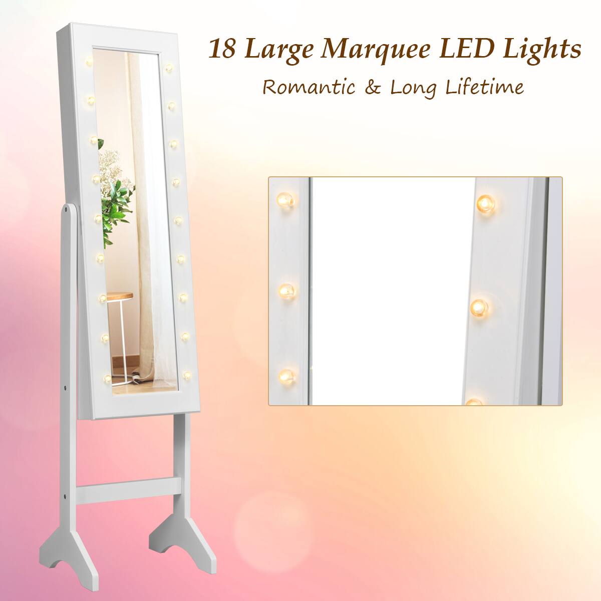 18 Large Marquee LED Lights - Romantic & Long Lifetime