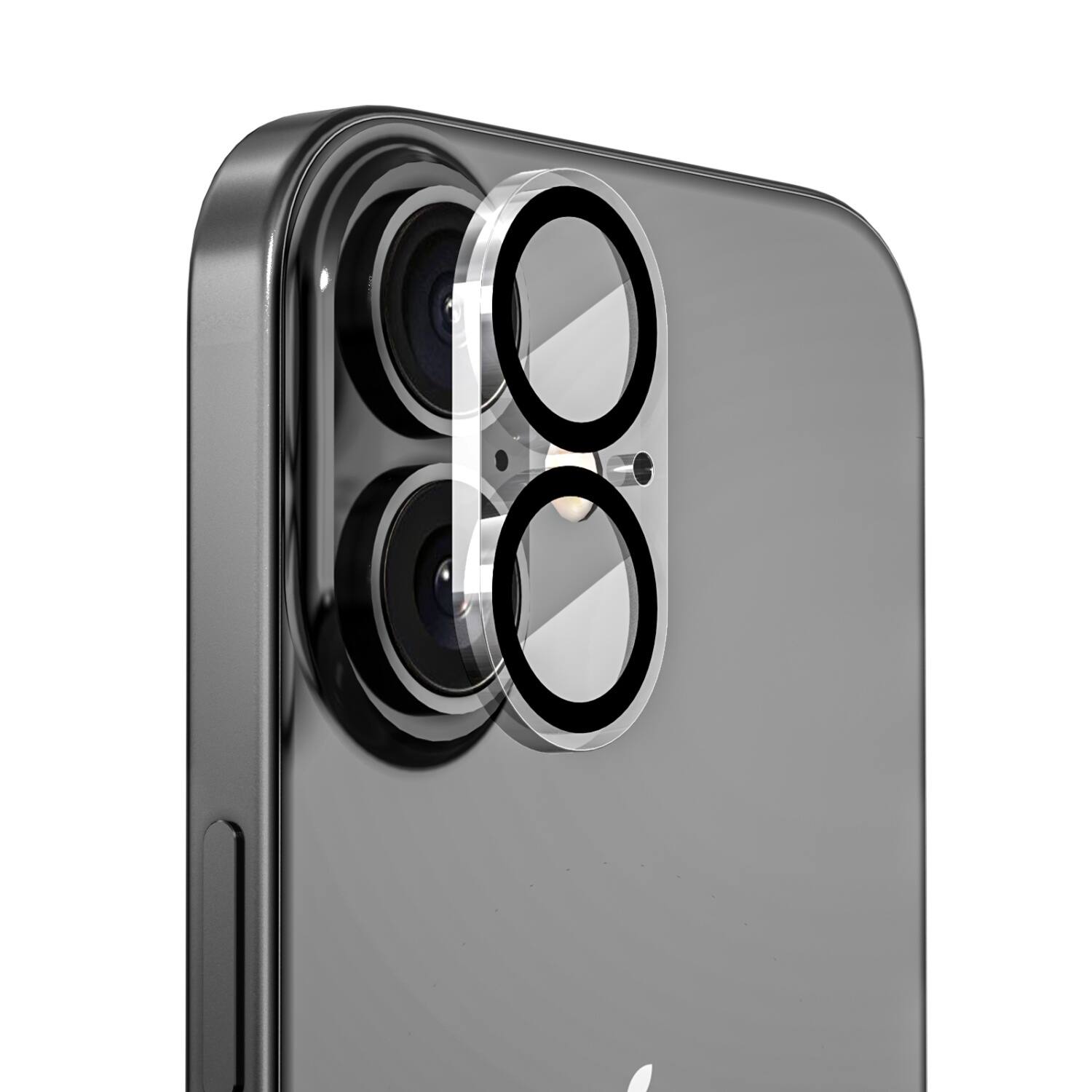 Front. baseline - baseline Tempered Glass Lens Protector (2.5D) for Apple iPhone 17 / 16 / 16 Plus - Clear - Clear.