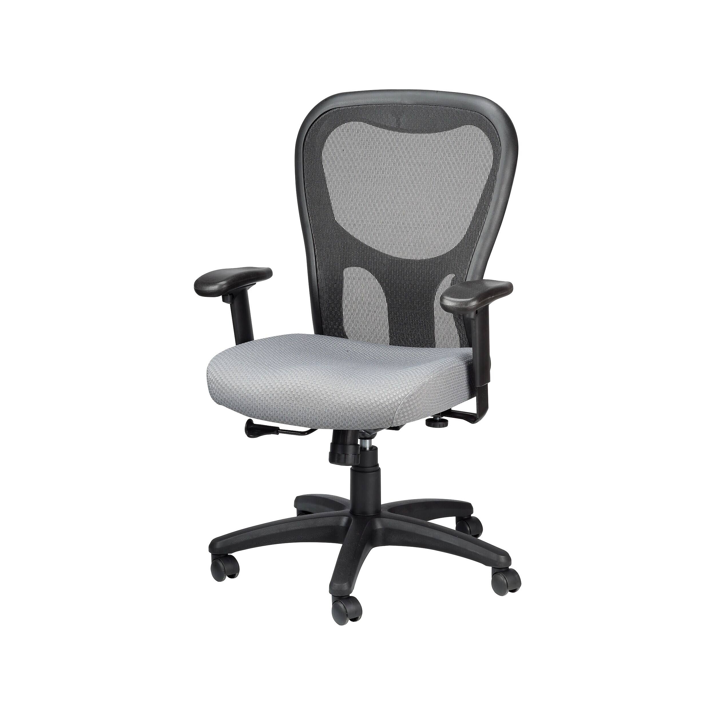 Alt View 3. Tempur-Pedic - TP9000 Mesh Task Chair, Gray (TP9000-GREY) - Gray.
