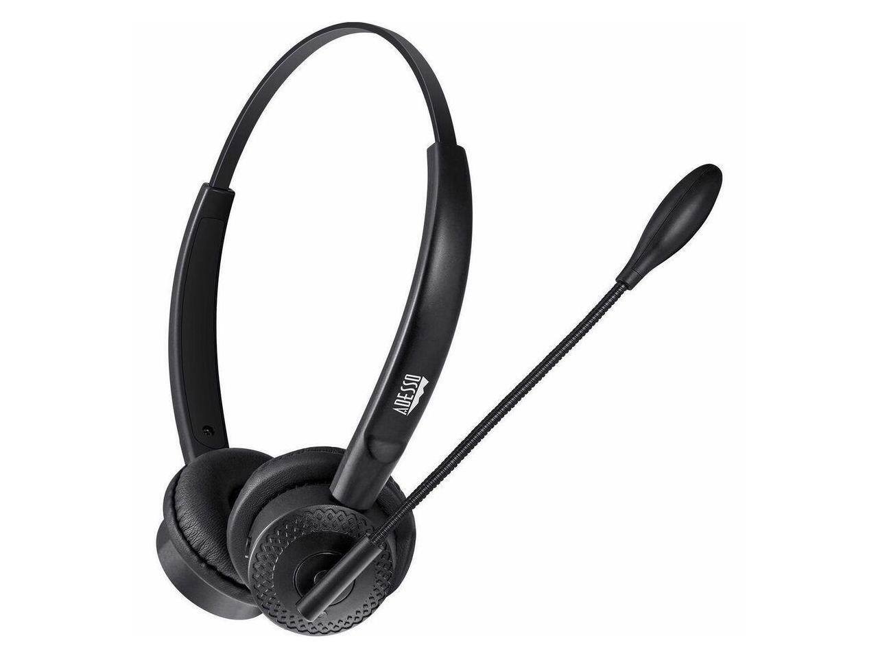 Alt View 2. Adesso - Adesso Xtream P400 Wireless Headset - Stereo, Bluetooth, 3.5mm, Over-Head - Blue.