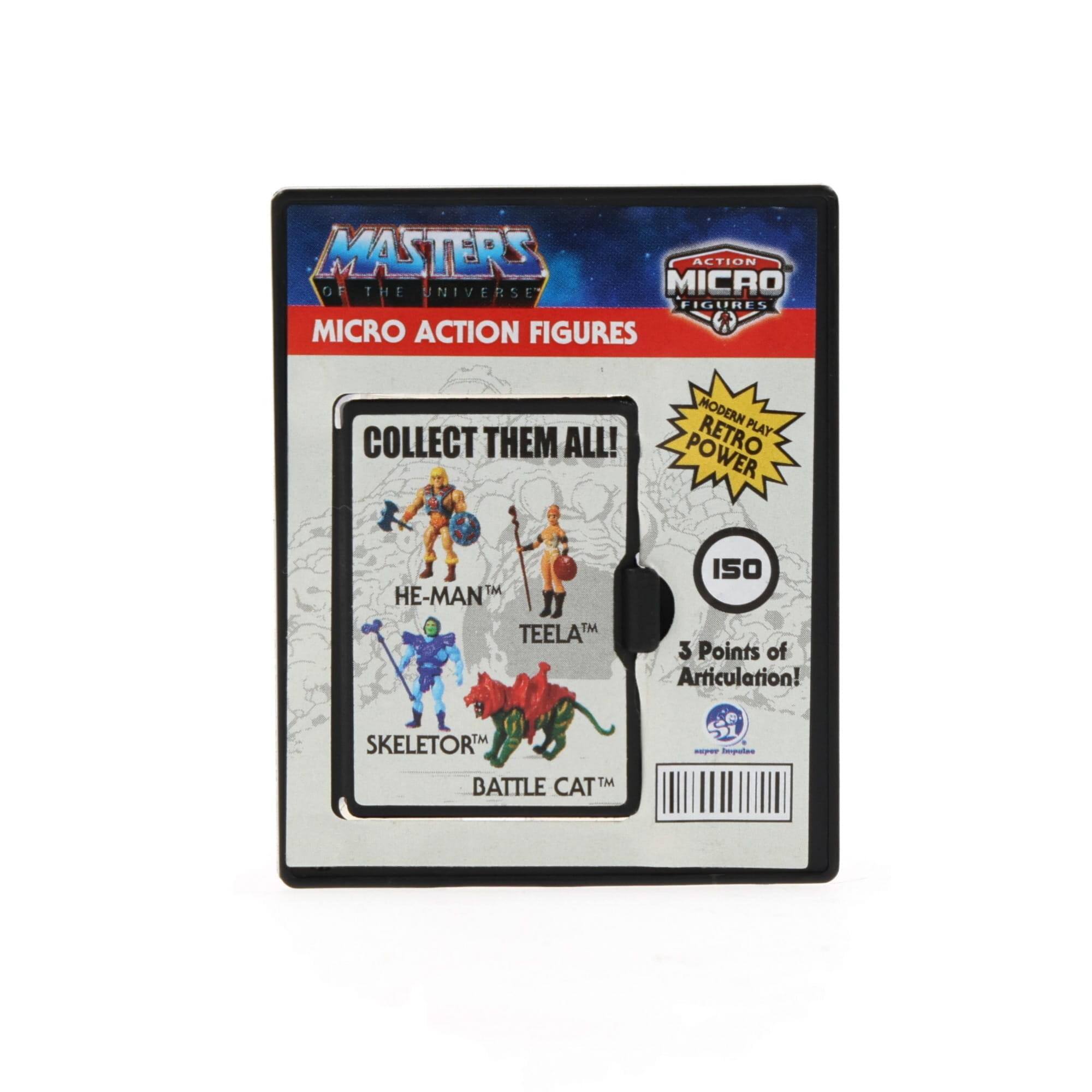 Masters of the Universe Micro Action Figures: Collect Them All! Modern Play Retro Power. He-Man, Teela, Skeletor, Battle Cat. 3 Points of Articulation!