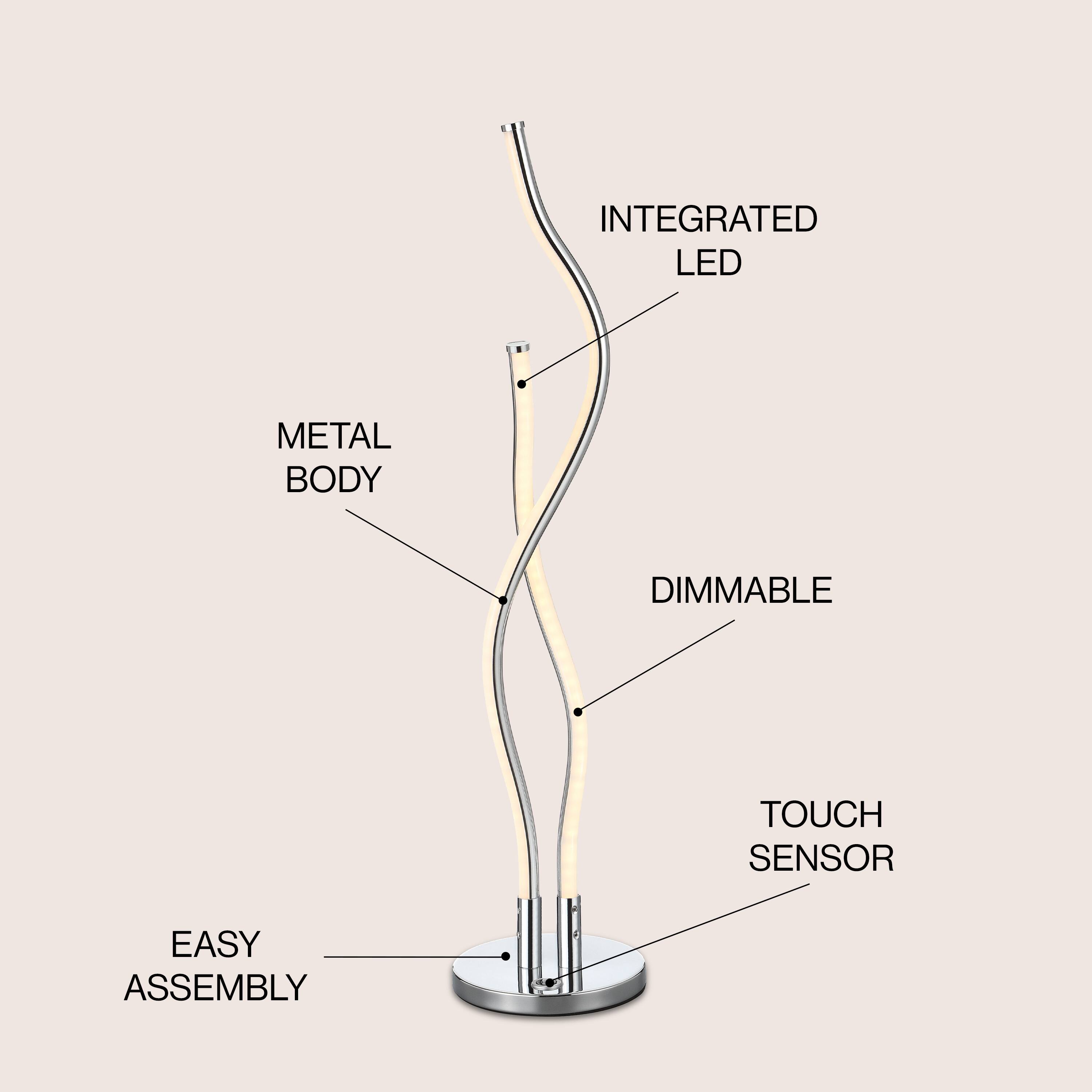 INTEGRATED LED  
METAL BODY  
DIMMABLE  
TOUCH SENSOR  
EASY ASSEMBLY