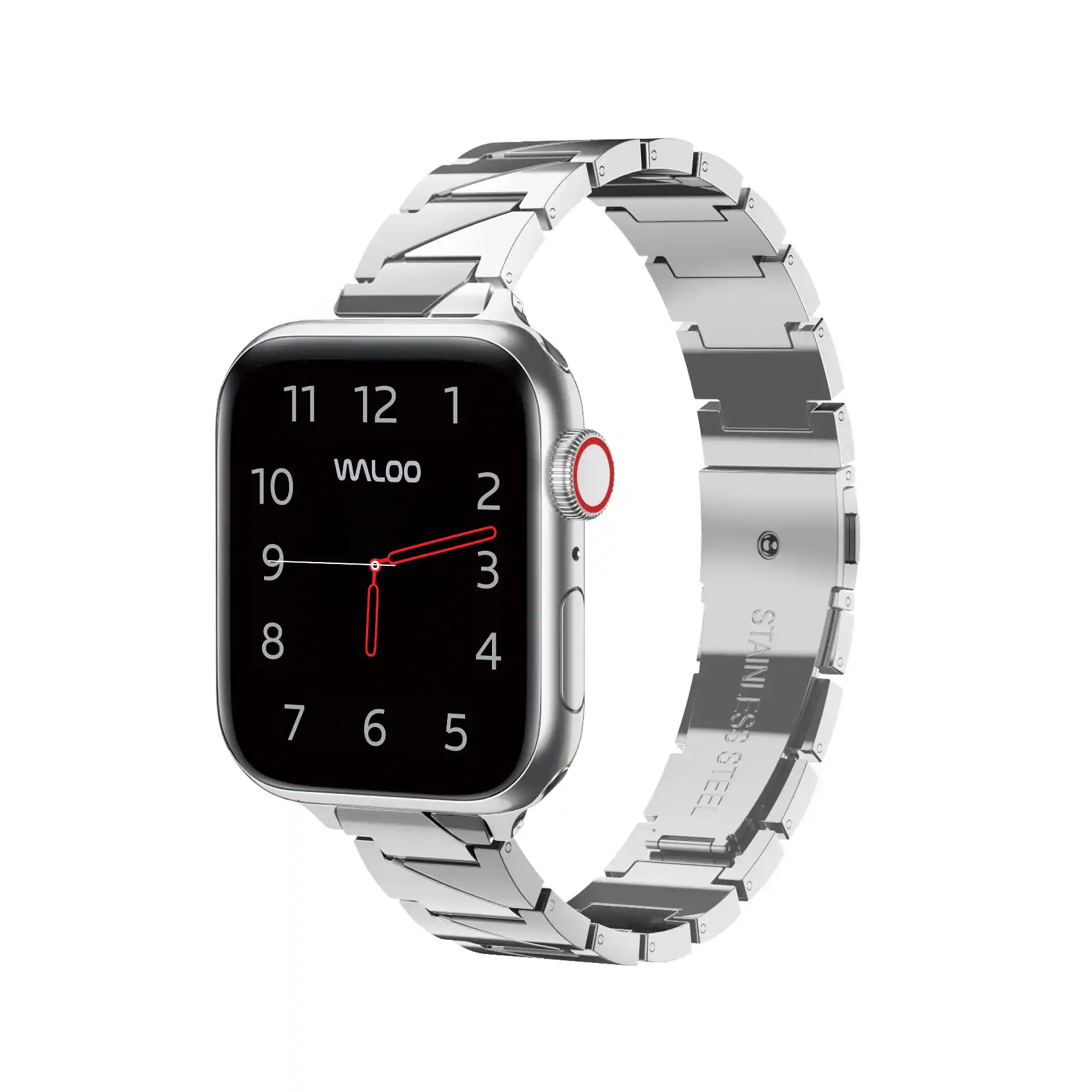 Waloo Two Tone Metal Band For Apple Watch Silver - Best Buy