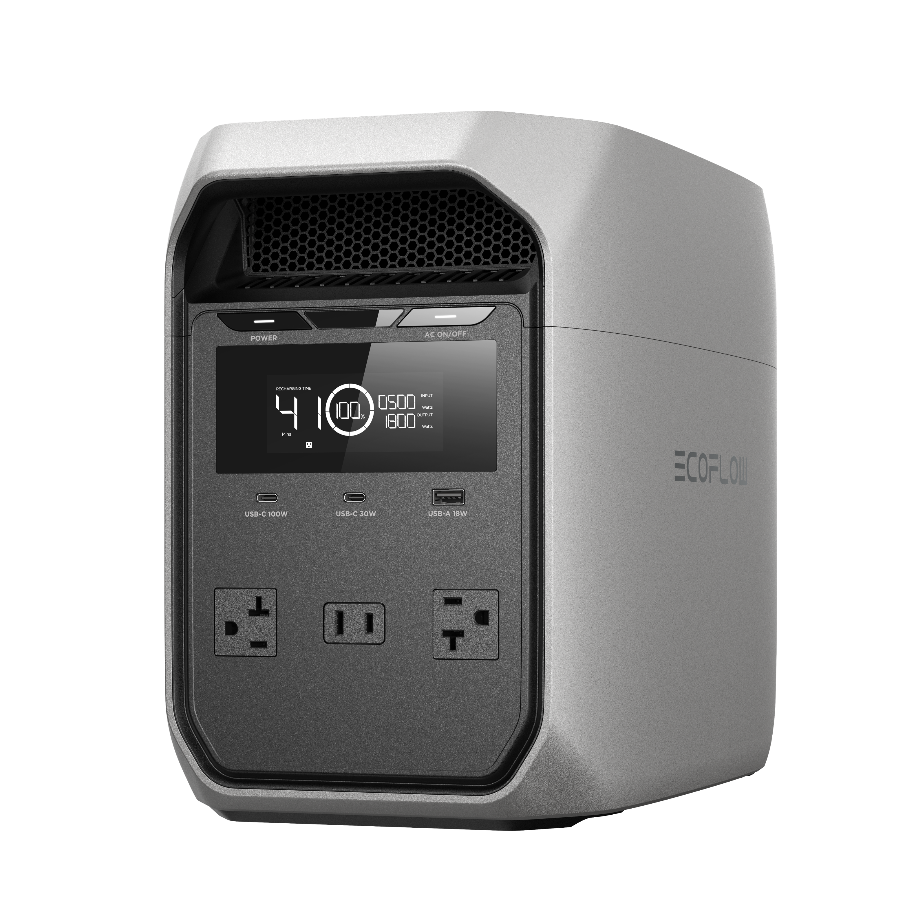 EcoFlow - DELTA 3 Classic (1024 Wh Capacity) Portable Power Station - Gray