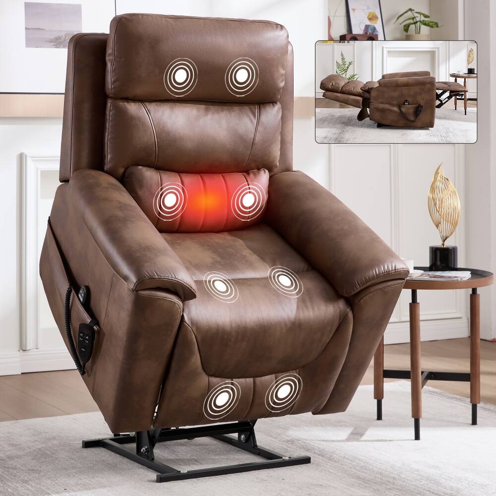 Ropilly - Dual Motor Power Lift Recliner, Infinite Position Lift Chair with Heavy Duty Motion Mechanism - Brown price history on PriceWatchPro