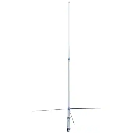 Front. Tram - 200-Watt Dual-Band 2-Section Fiberglass Base Antenna 8.3 Ft, 50-Ohm UHF SO-239 Connector - Silver.