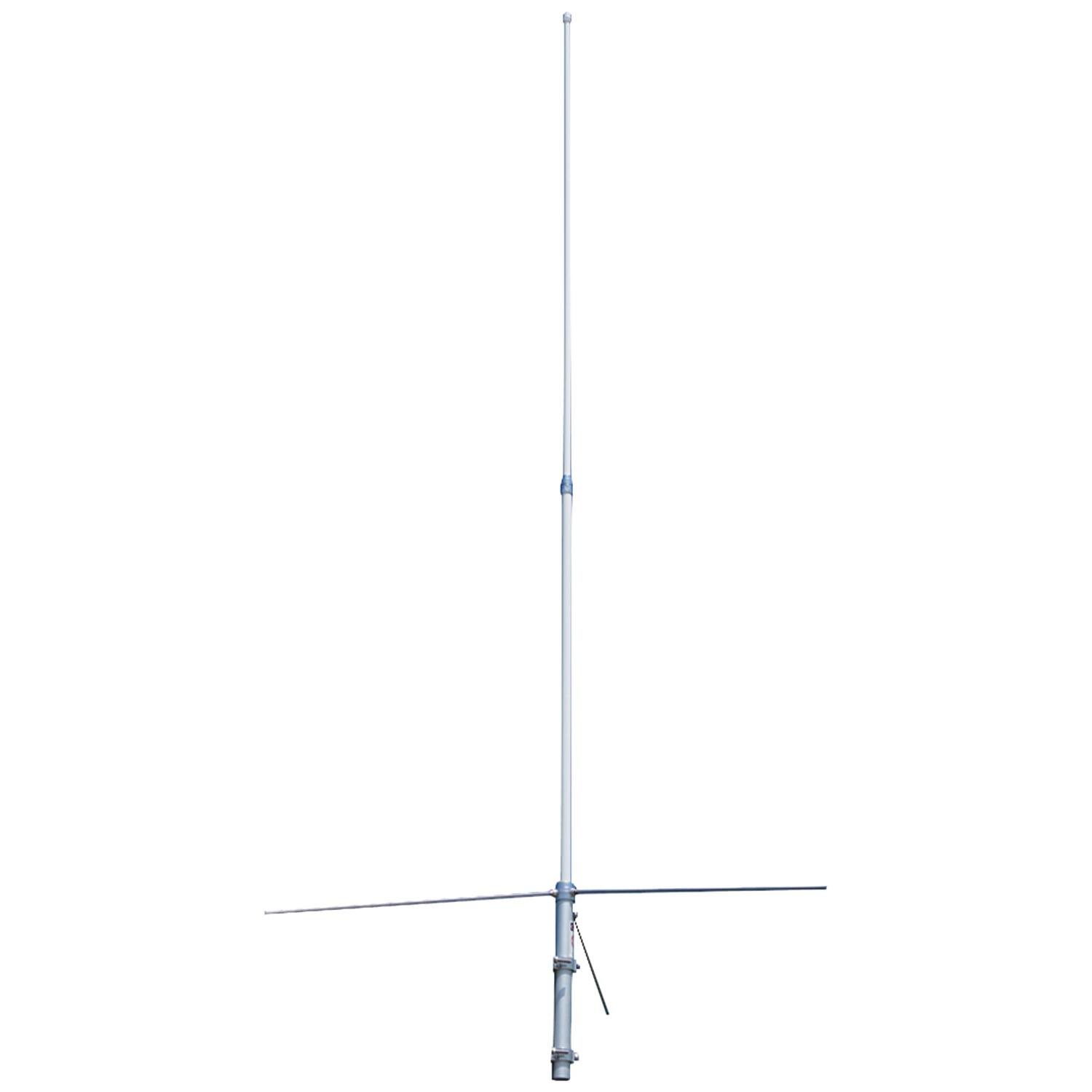 Tram - 200-Watt Dual-Band 2-Section Fiberglass Base Antenna 8.3 Ft, 50-Ohm UHF SO-239 Connector - Silver